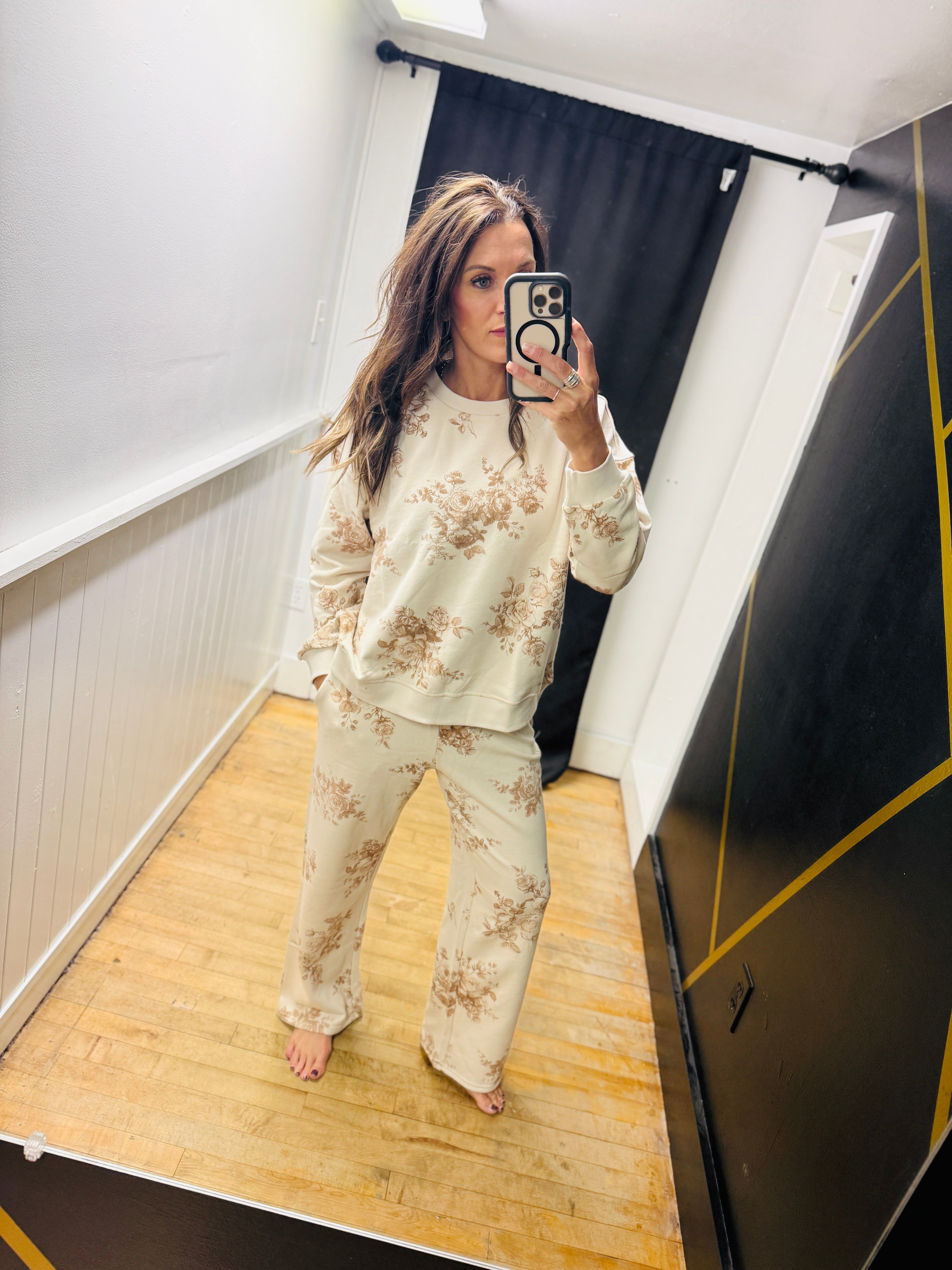 Floral Toile Lounge Pants