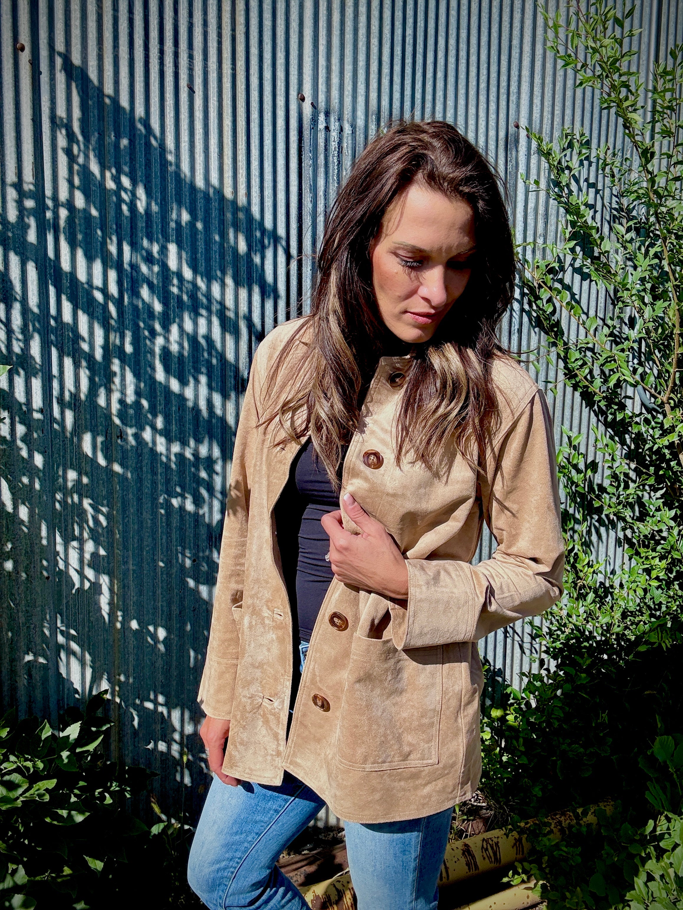 Z Supply Decker Suede Chore Coat