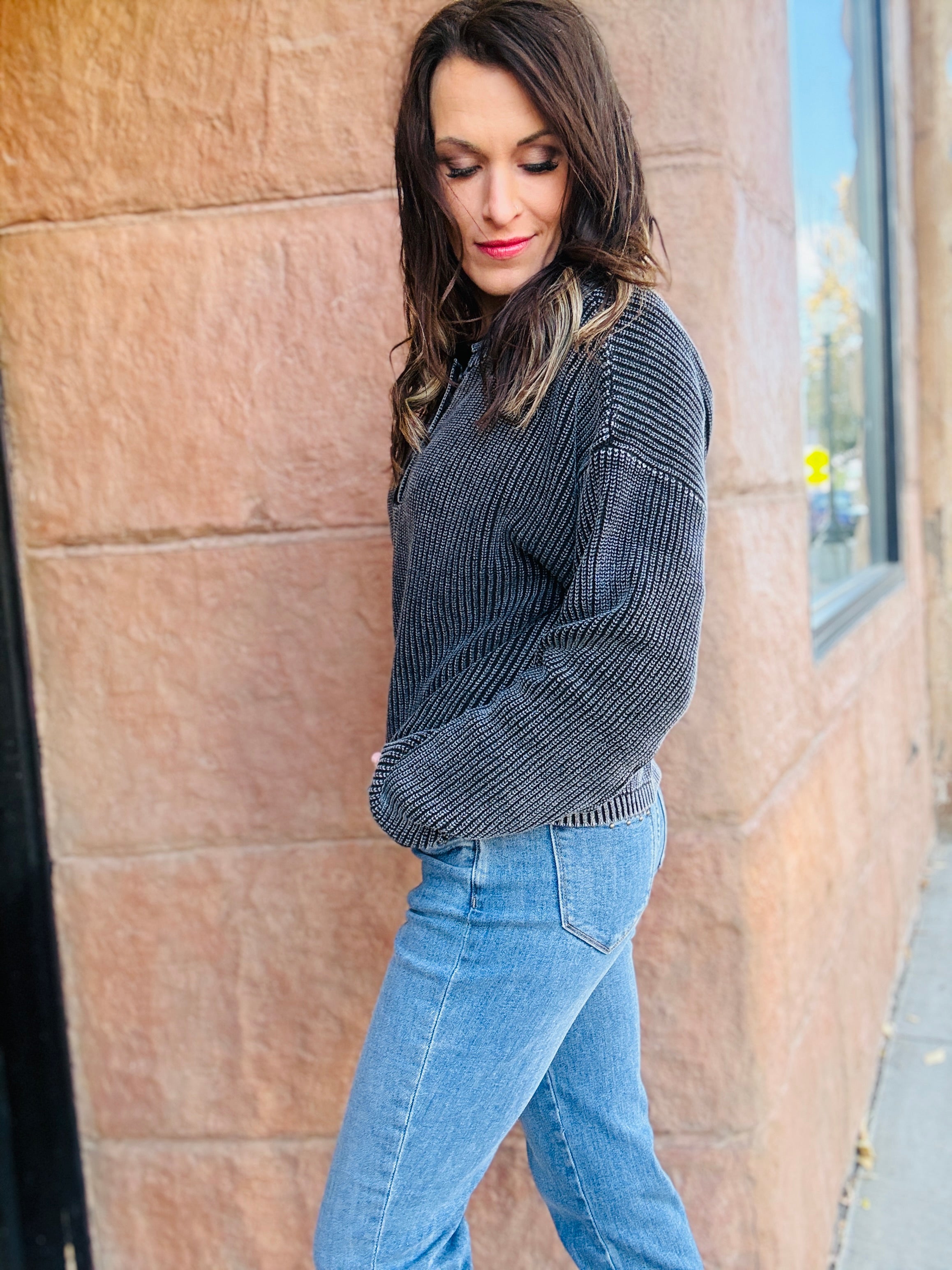 Reese Textured Cotton Henley