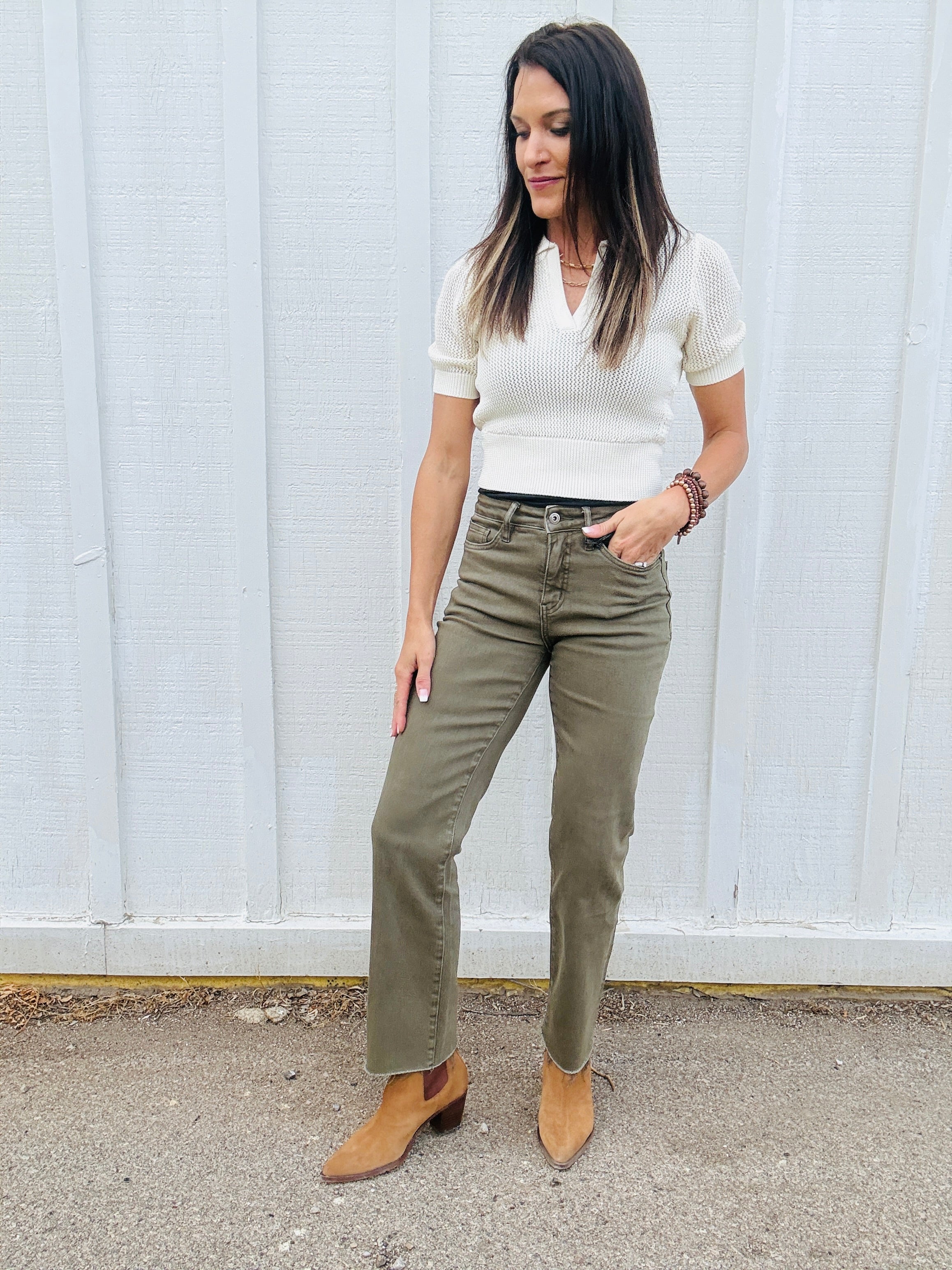 MICA HR Ankle Straight In Olive