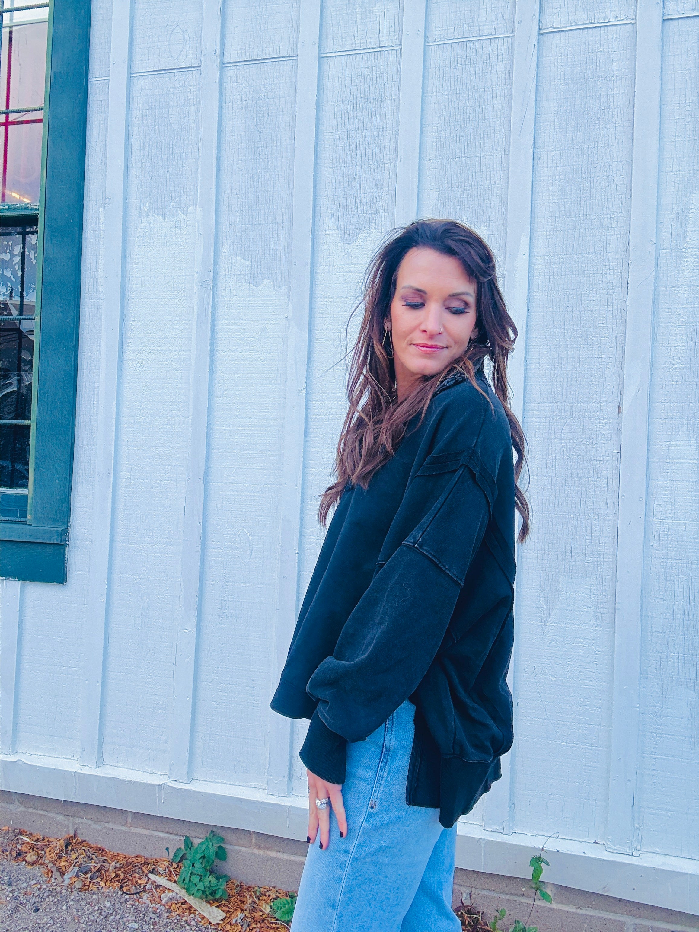 1/4 Button Up Pullover