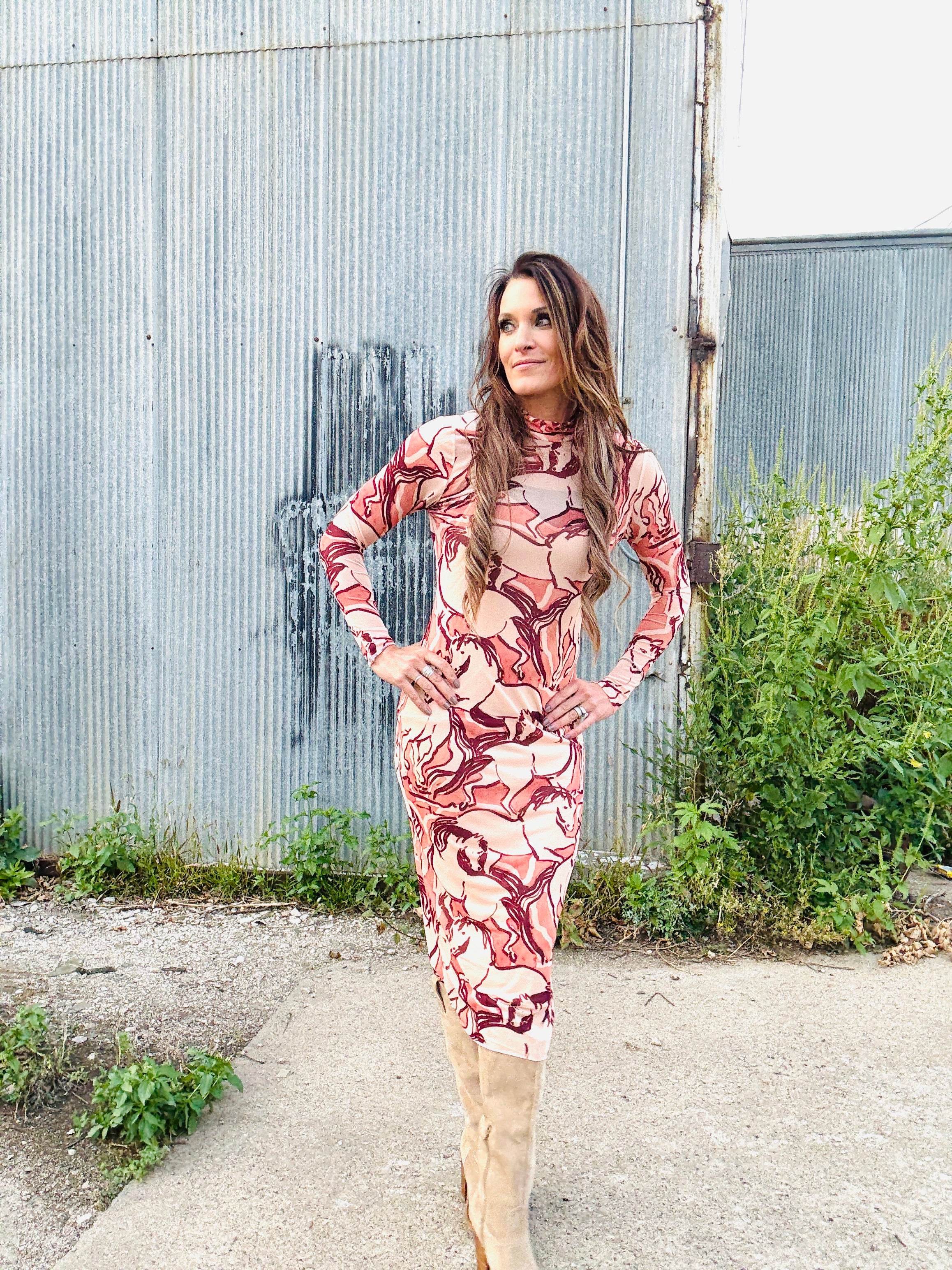 STEVE MADDEN Sorrel Horse Dress