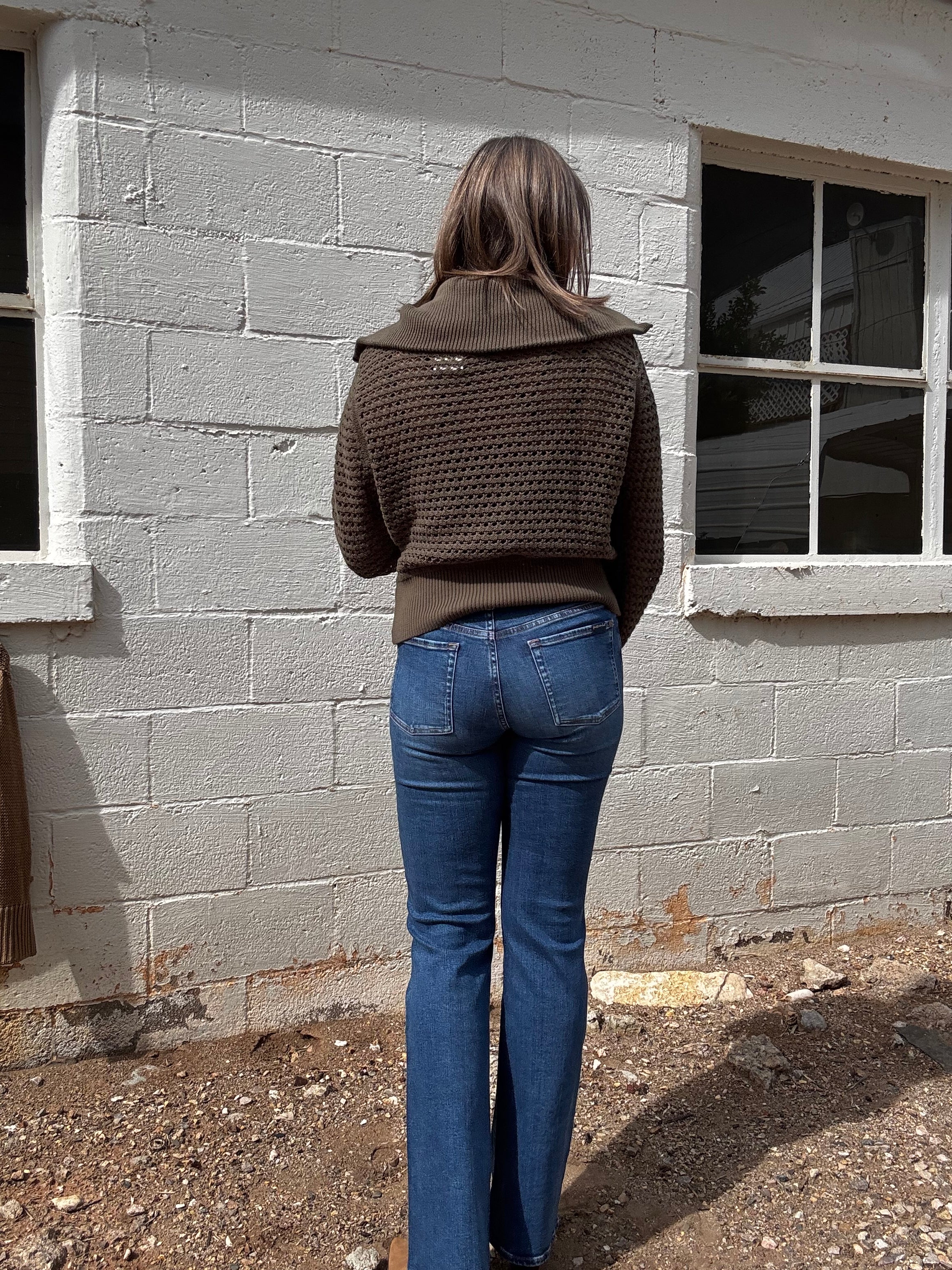 ELAN Maise Zip Knit