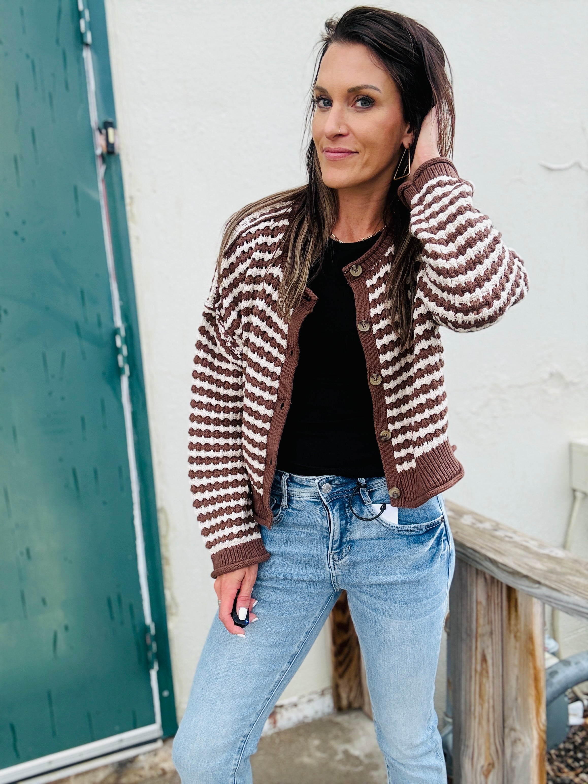 Autumn Striped Cardigan