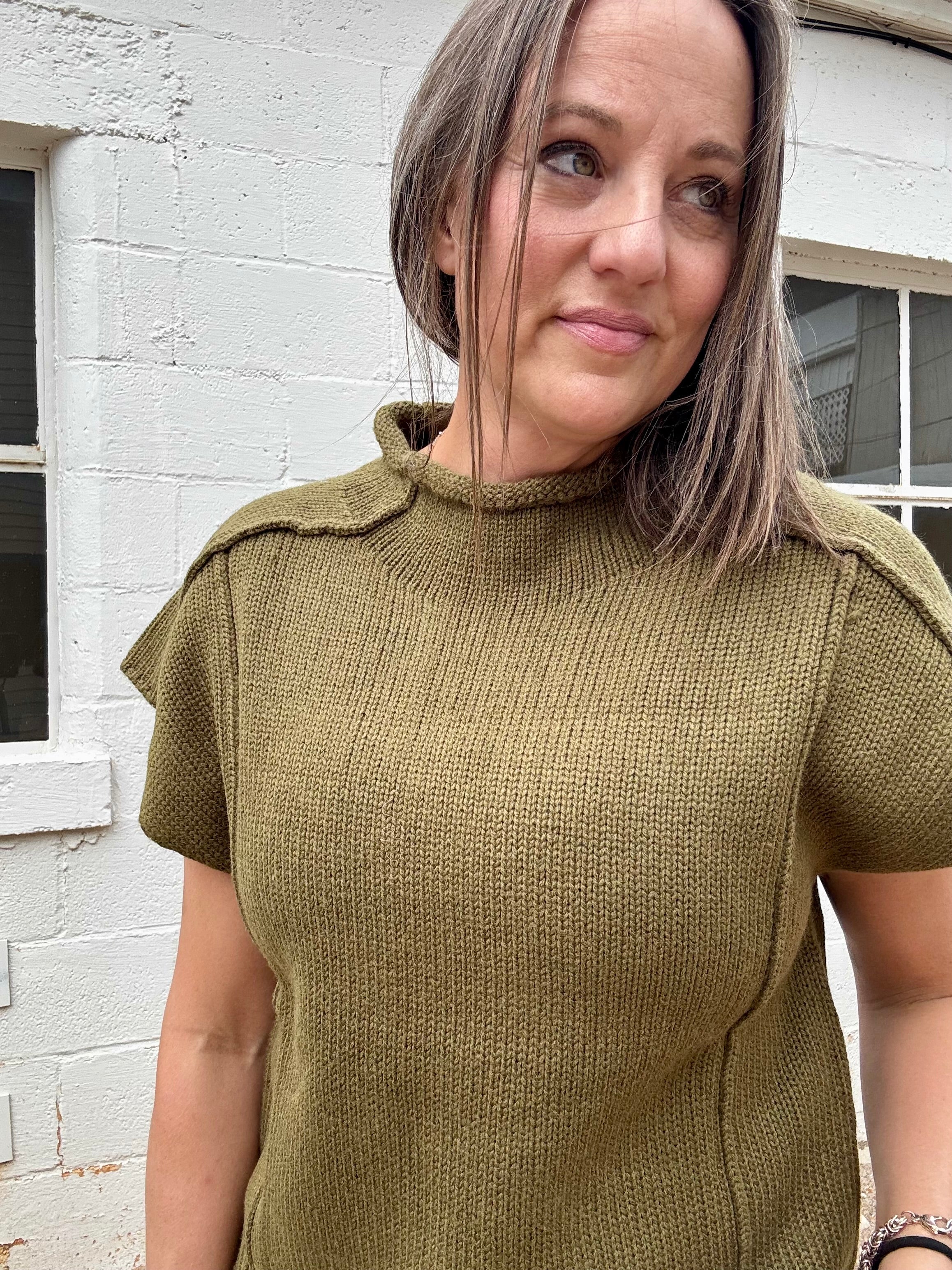 ELAN Laurel Ribbed Knit Top