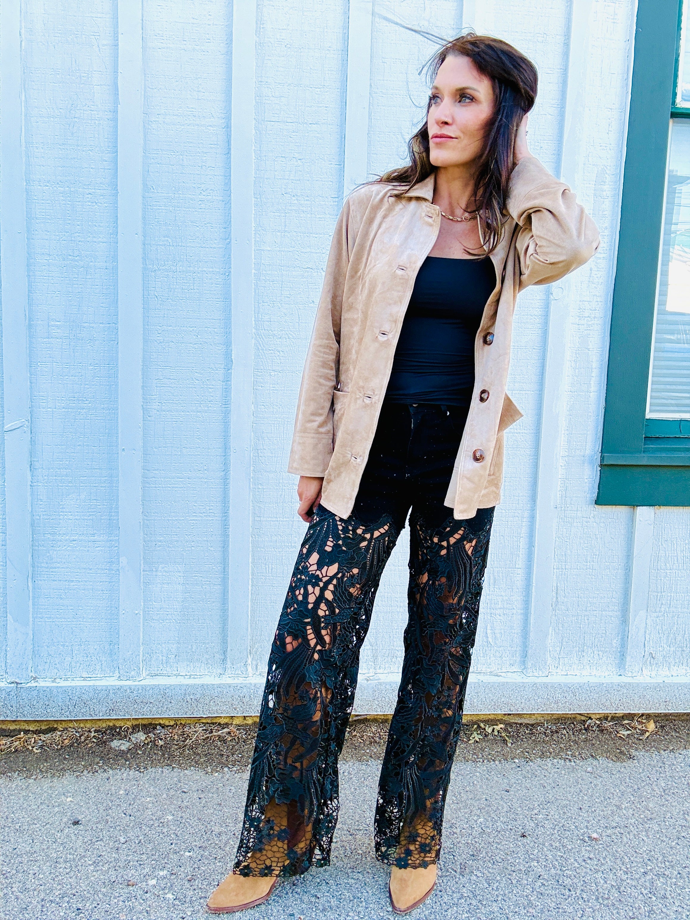 Cutout HR WL Fav Black Jeans