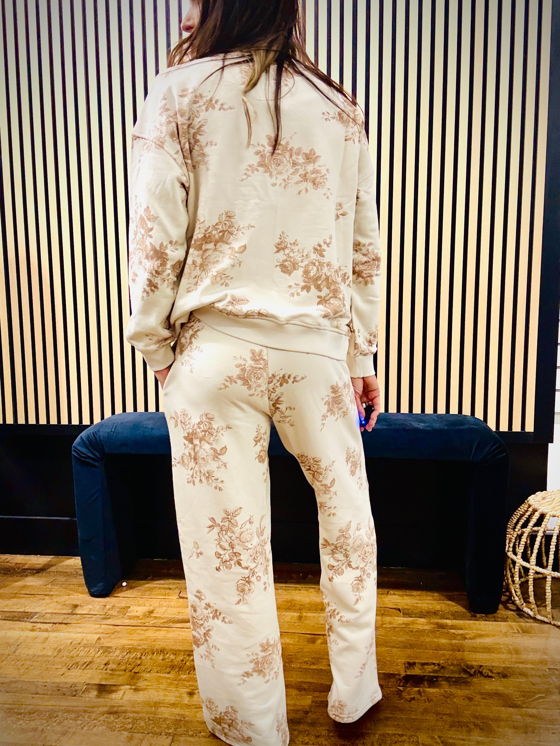 Floral Toile Lounge Pants