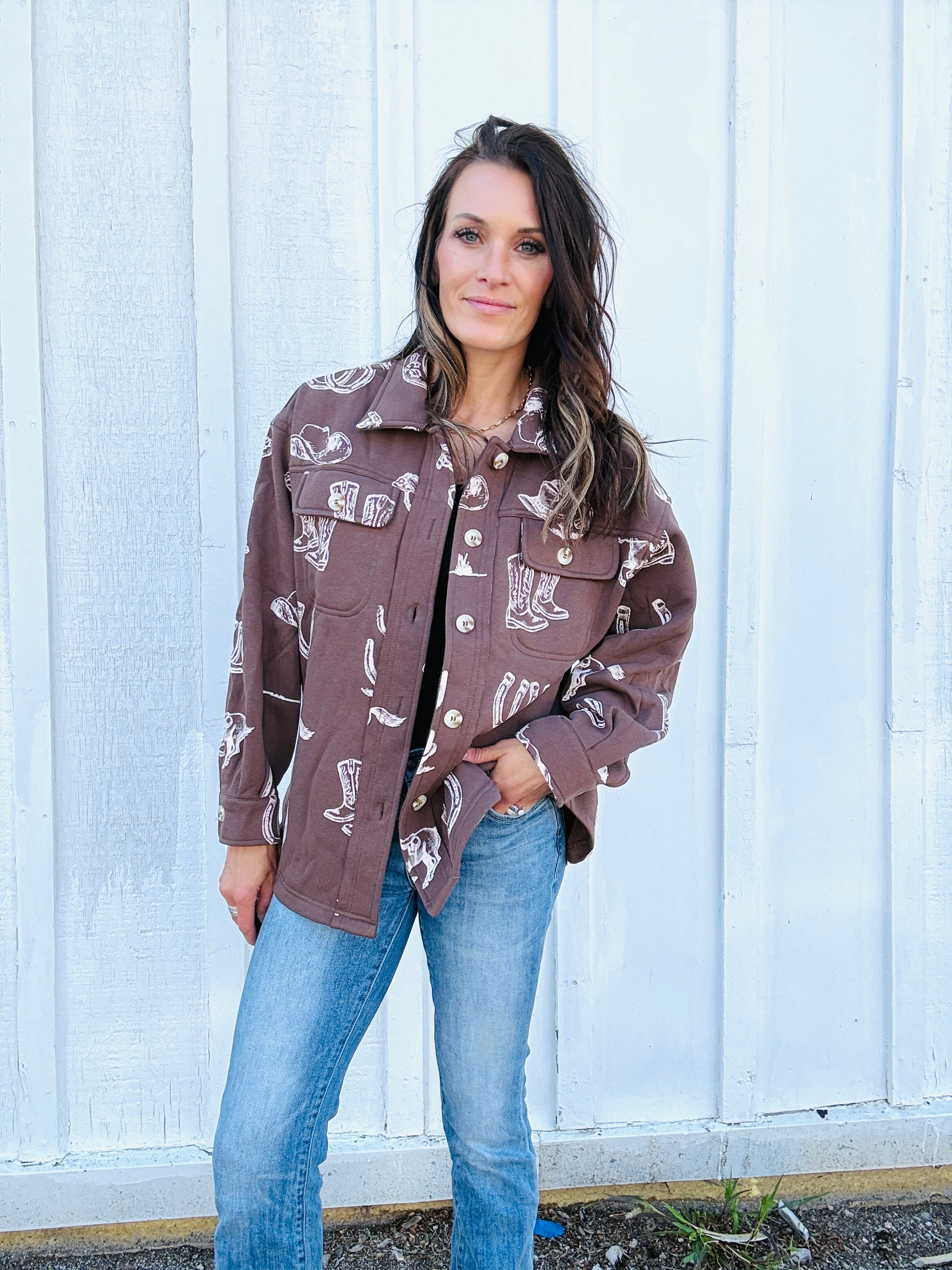Cody Western Print Shacket