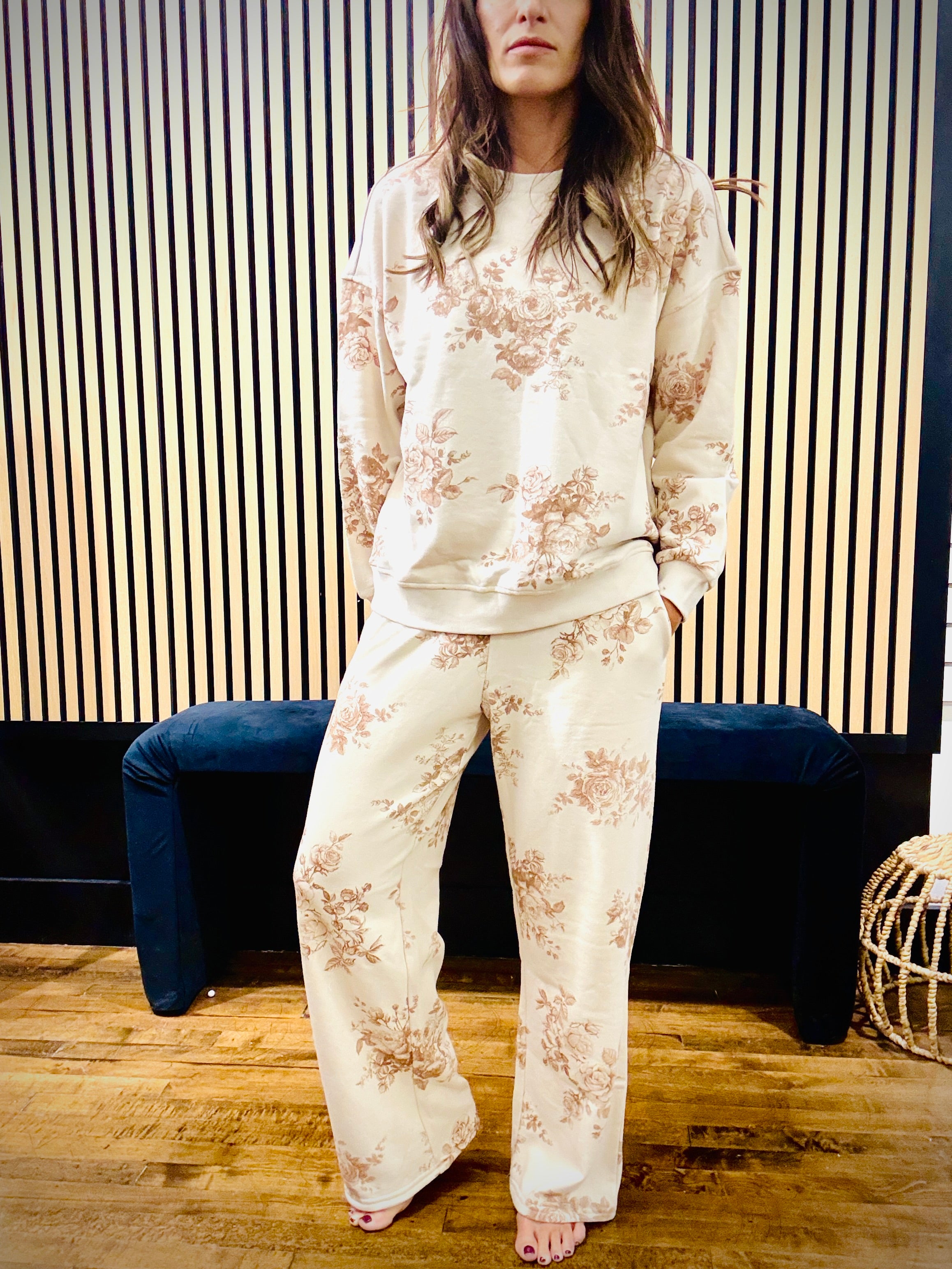 Floral Toile Lounge Pants