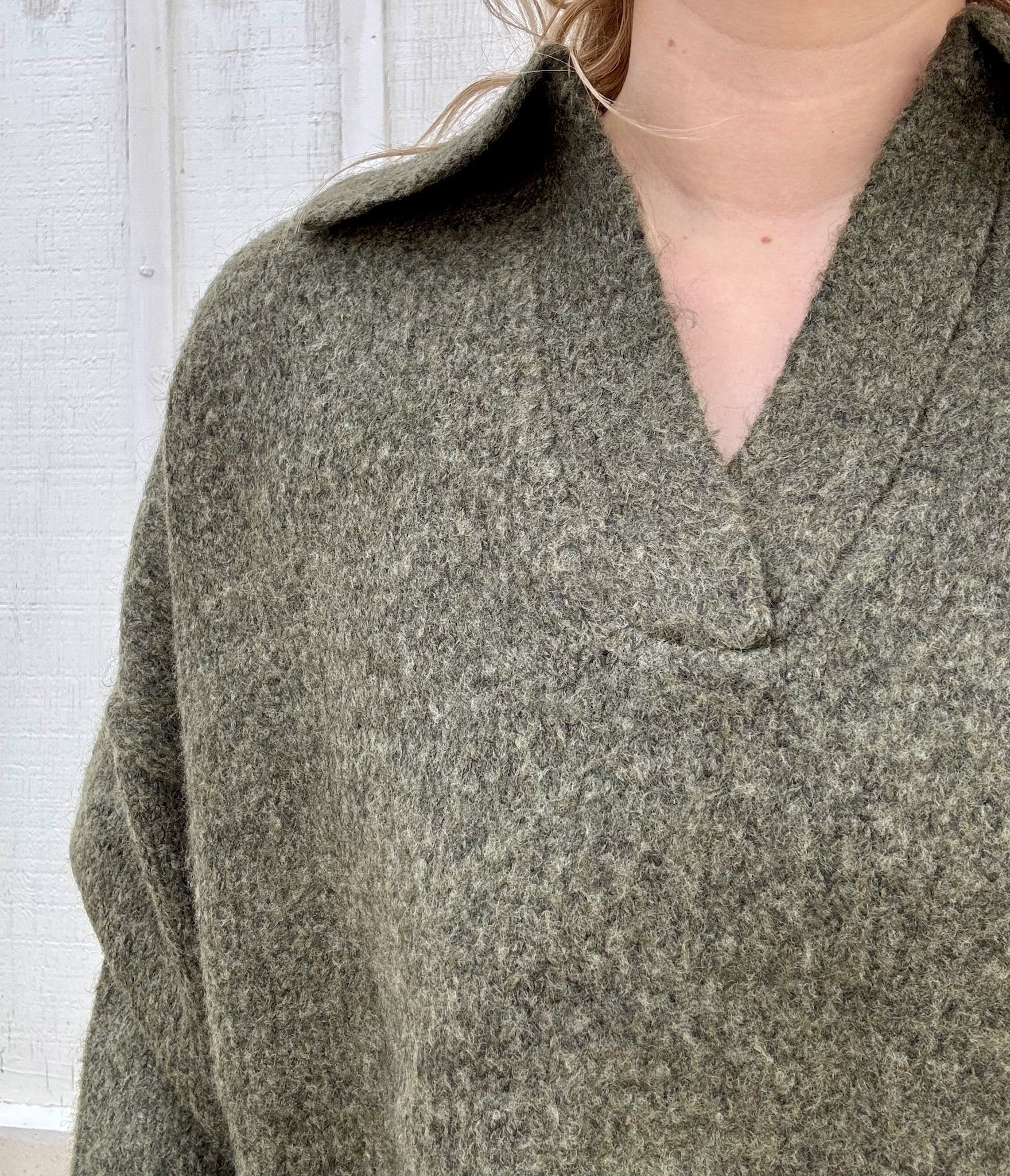 Polo Collar Cloud Sweater
