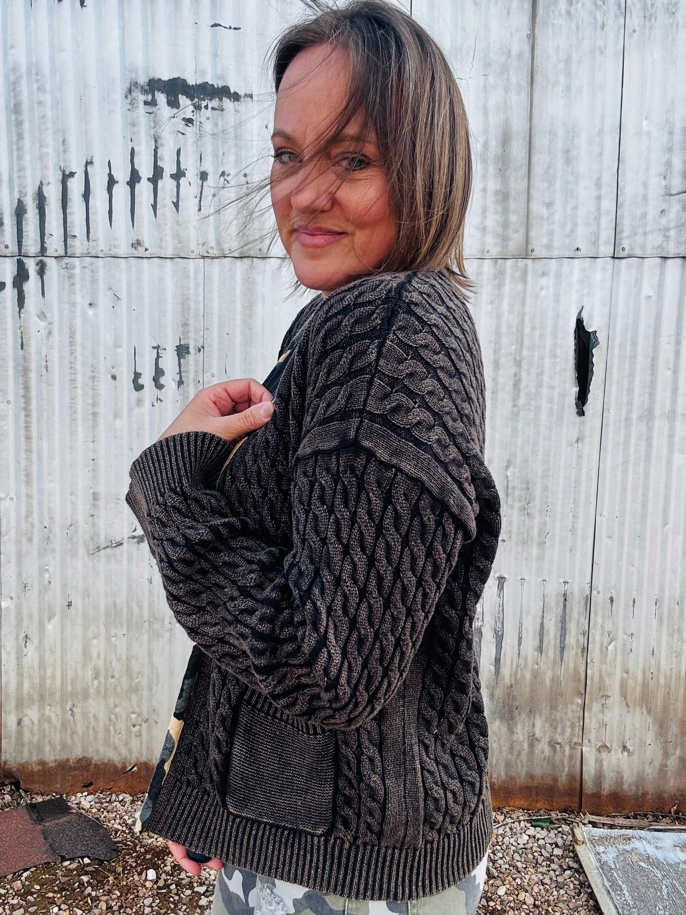 Cheetah Accent Open Cardi