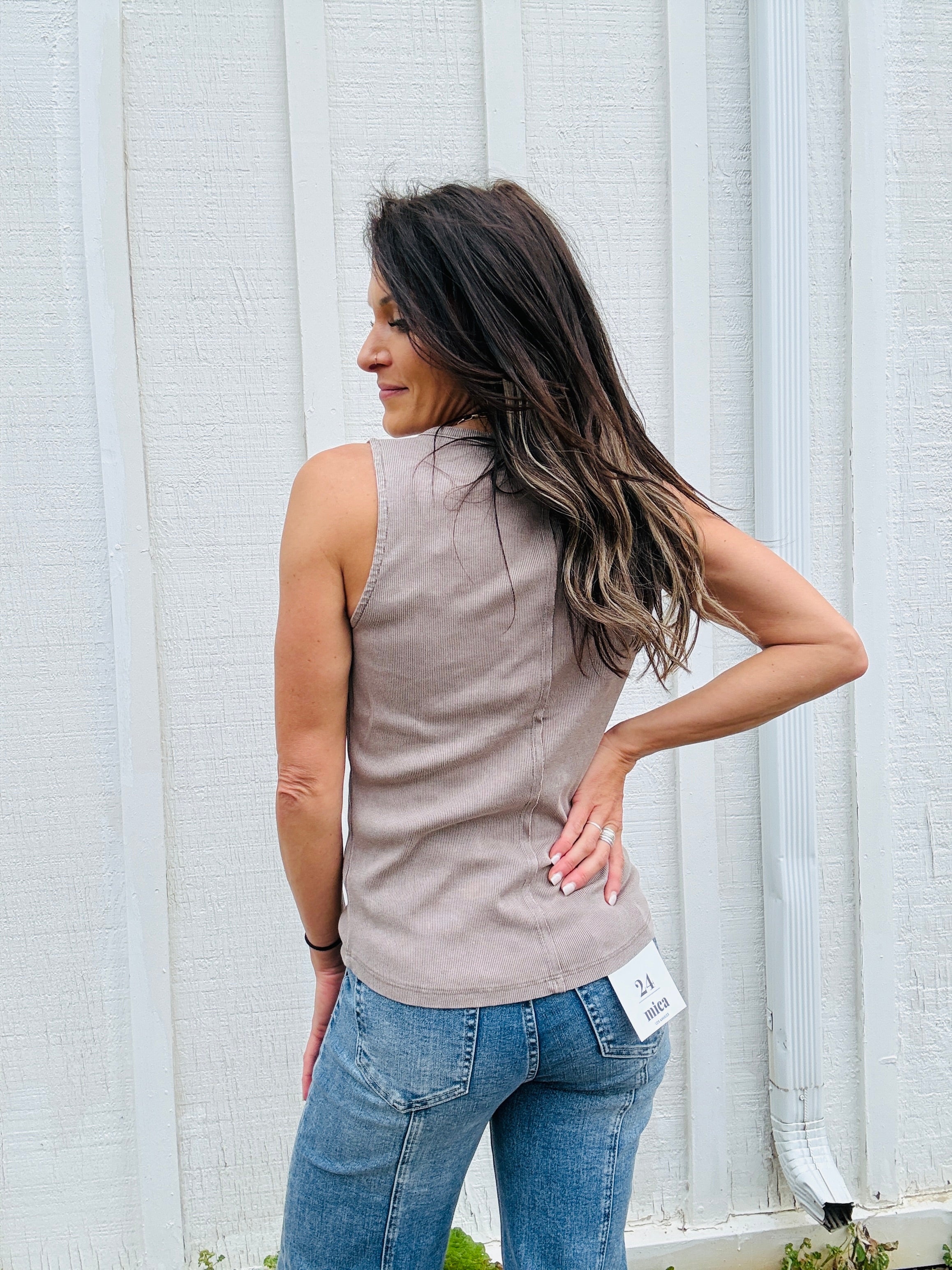 Dylan Rowan Rib Henley Tank