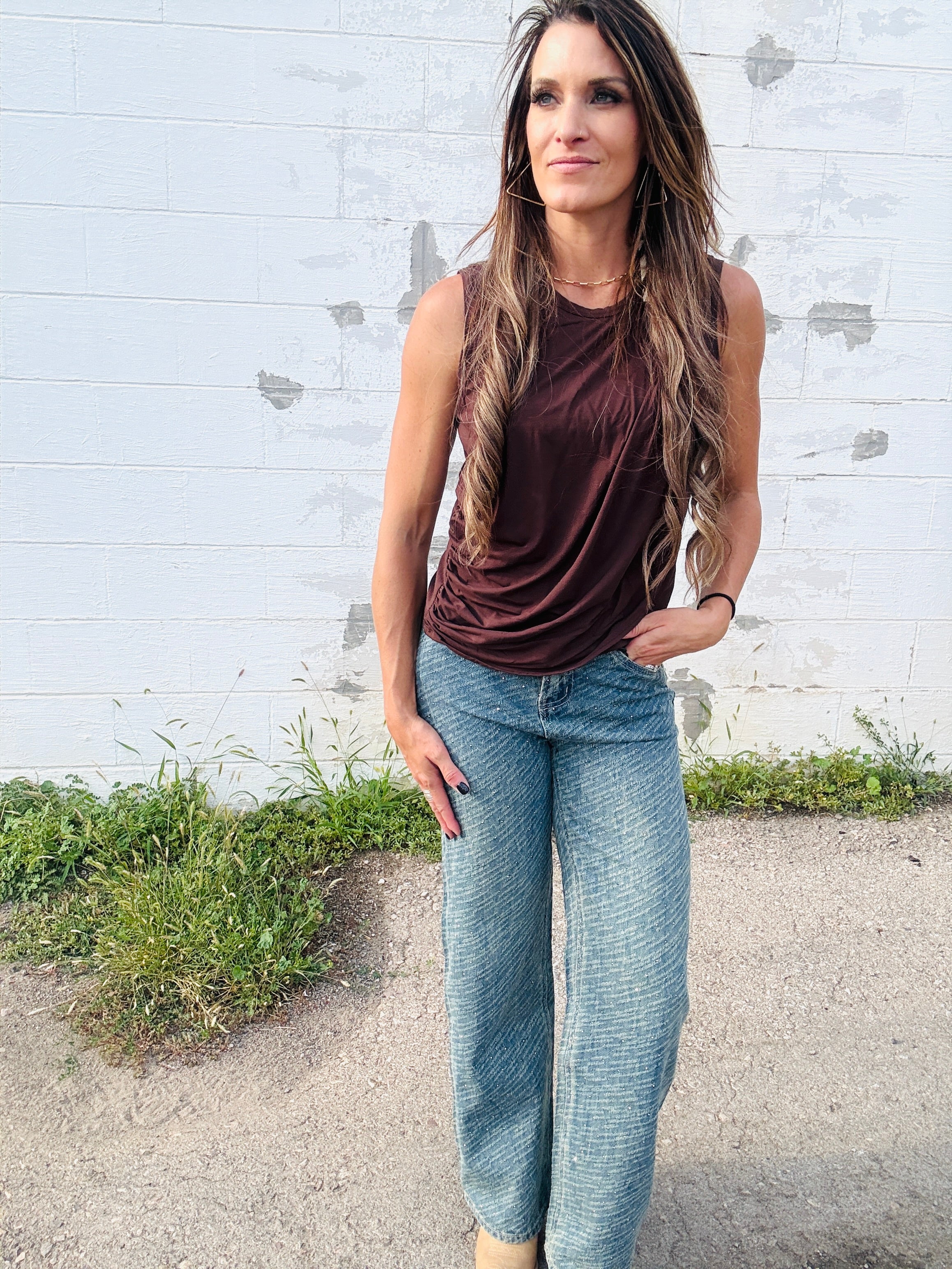 ELAN Drapey Tank Top