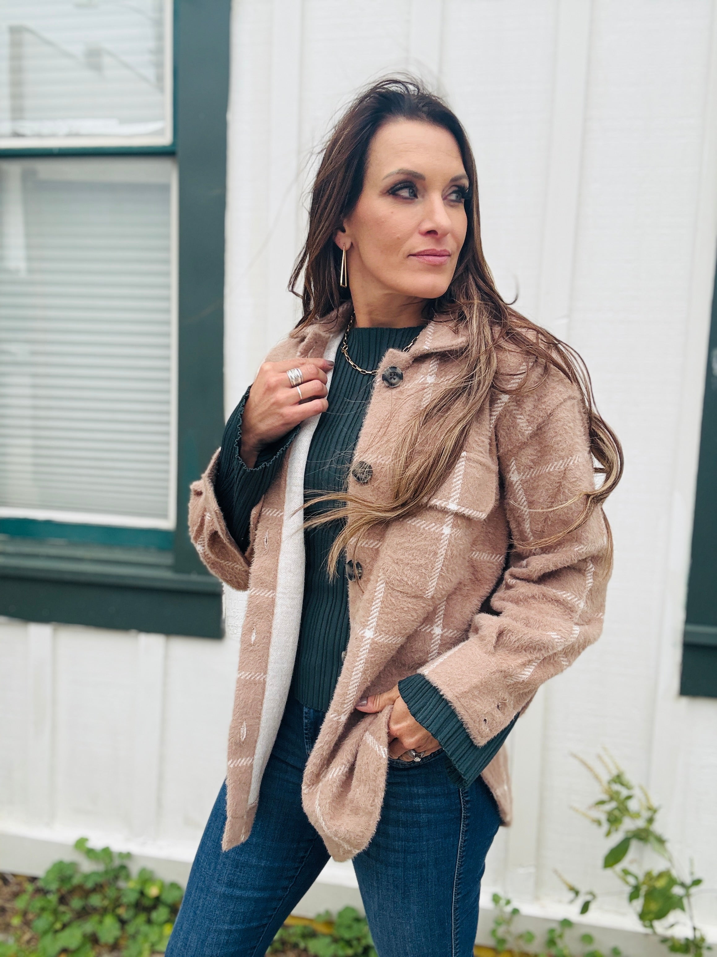 Z SUPPLY Plaid Tucker Jacket