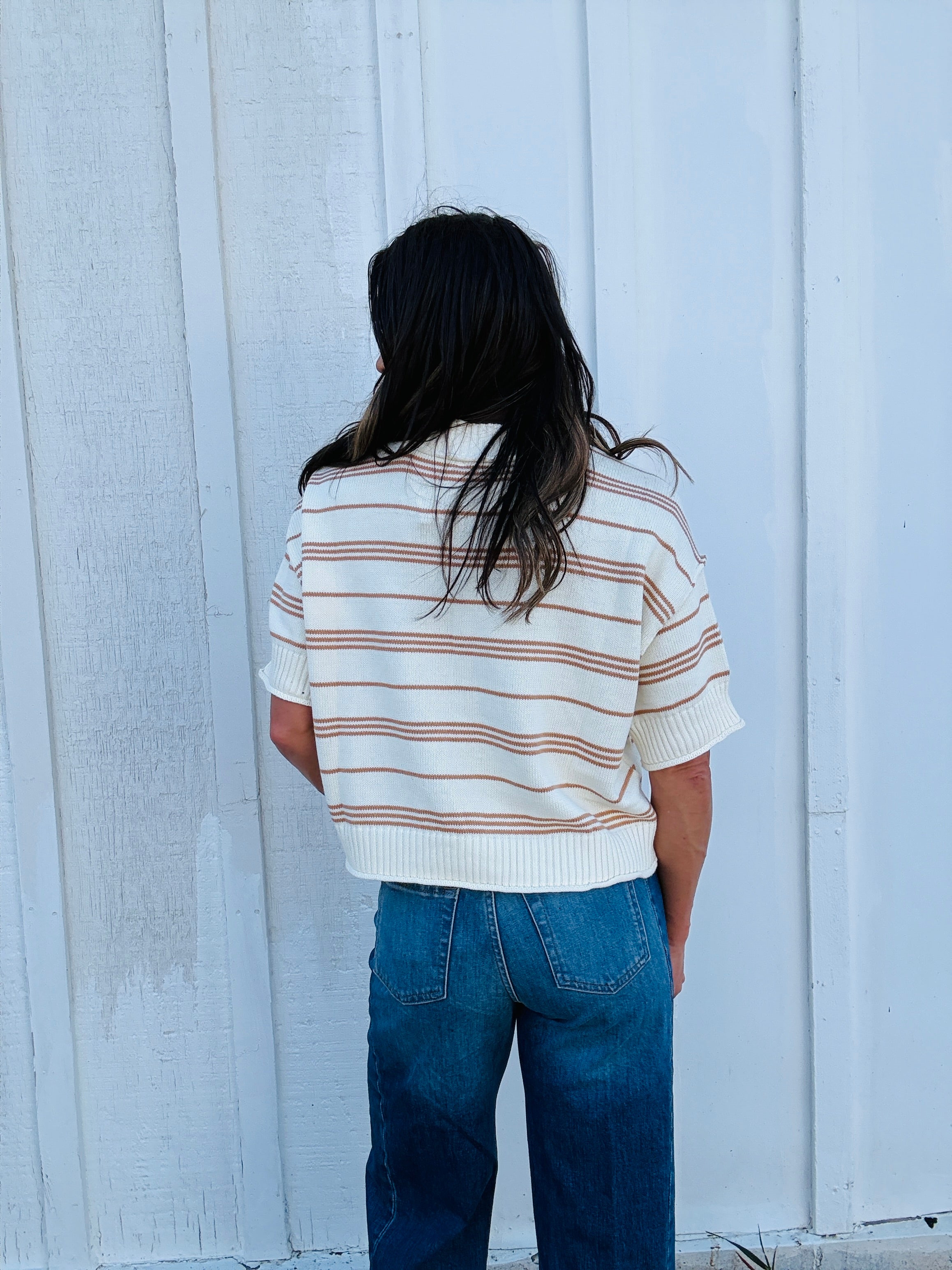 Honey & Oat Stripe Sweater