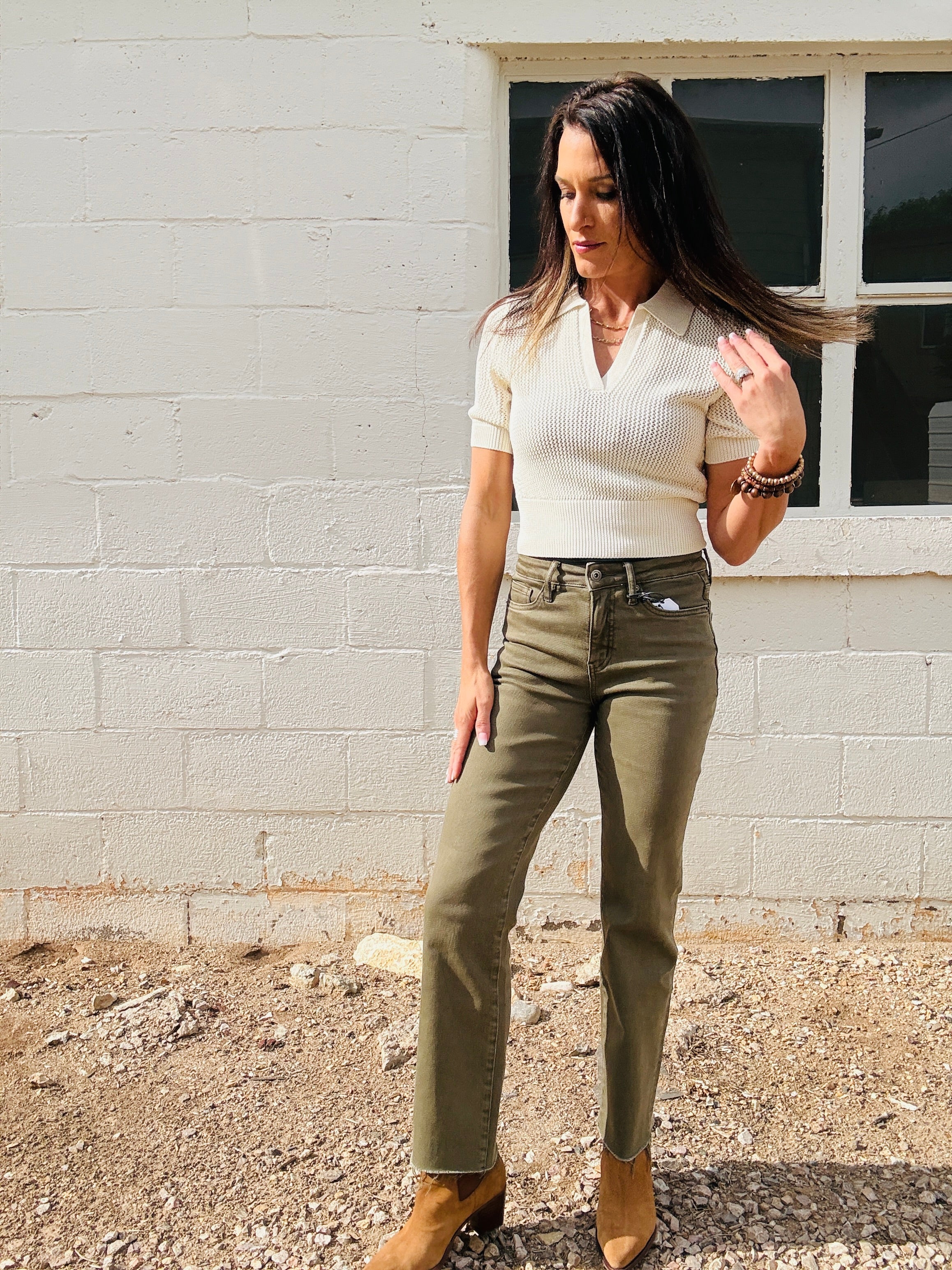 MICA HR Ankle Straight In Olive