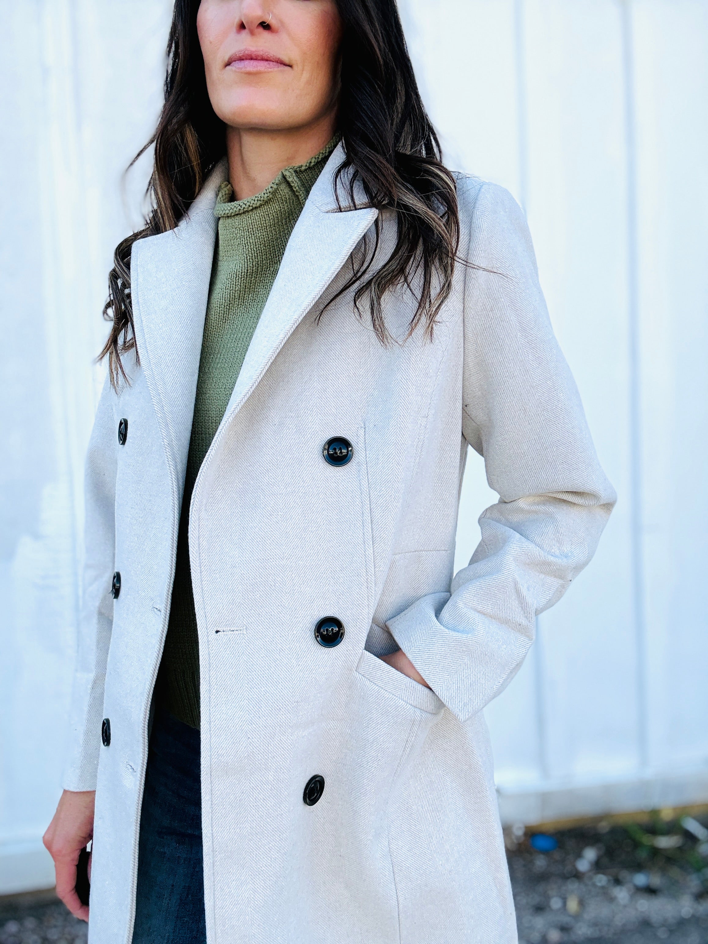 Brooklyn Oversized Twill Coat