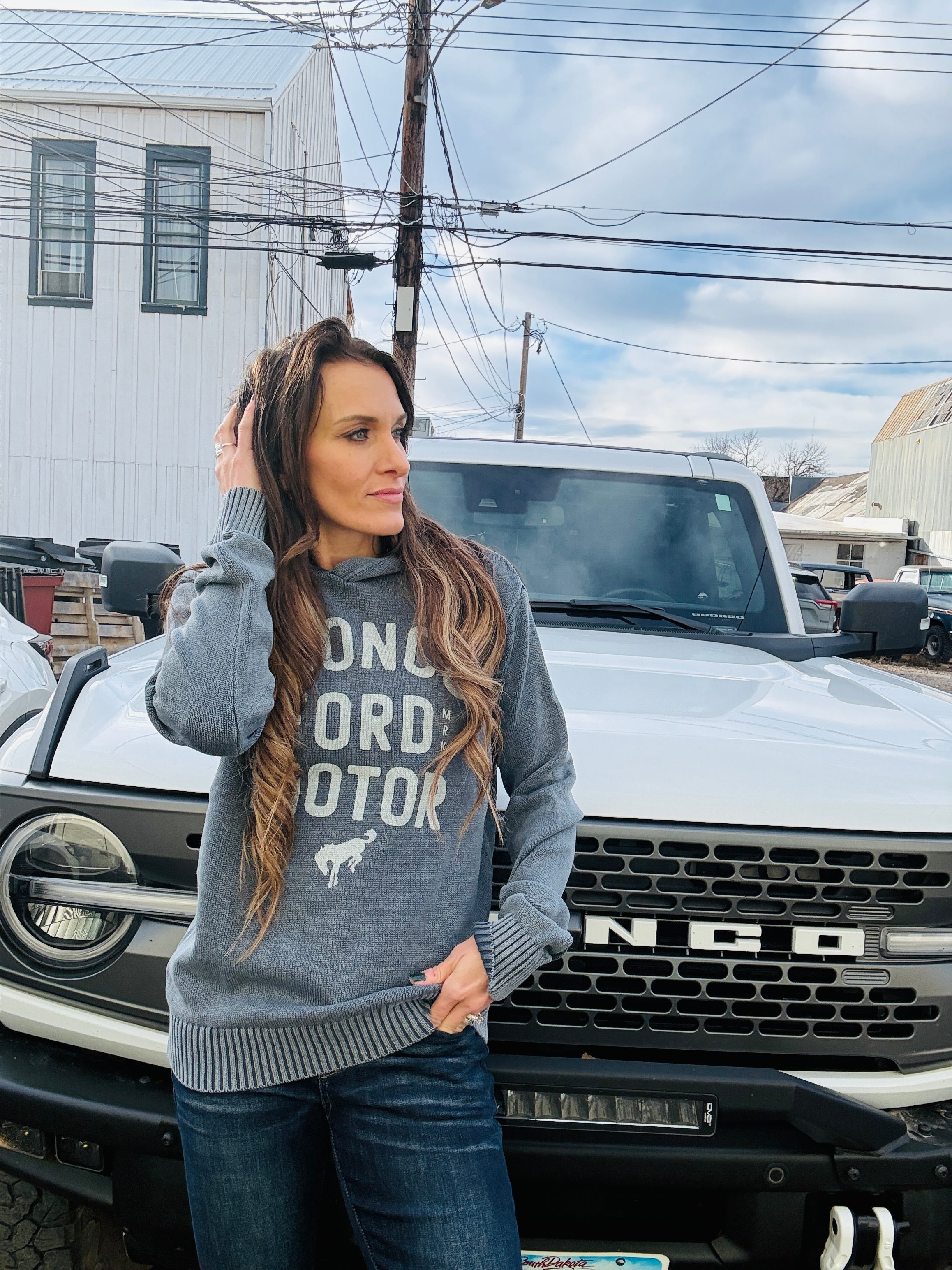 American Needle Bronco Sweater Hoodie