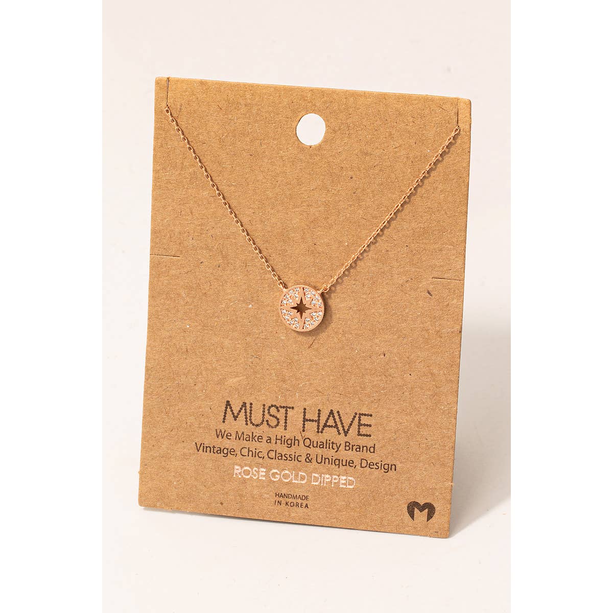 Circle North Star Necklace