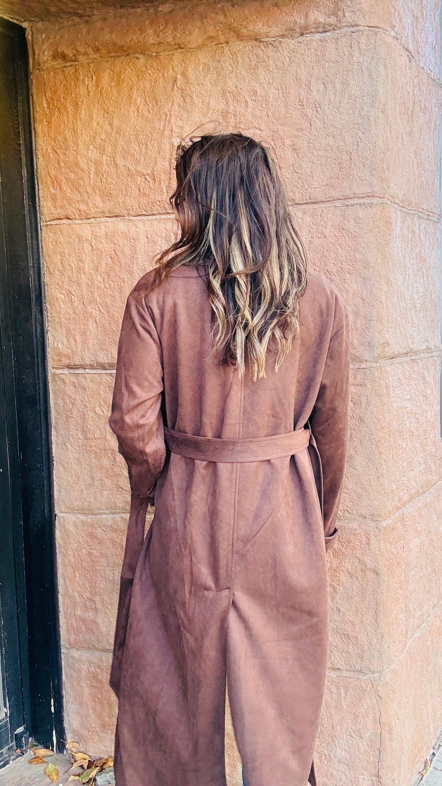 Sutton Suede Trench Coat