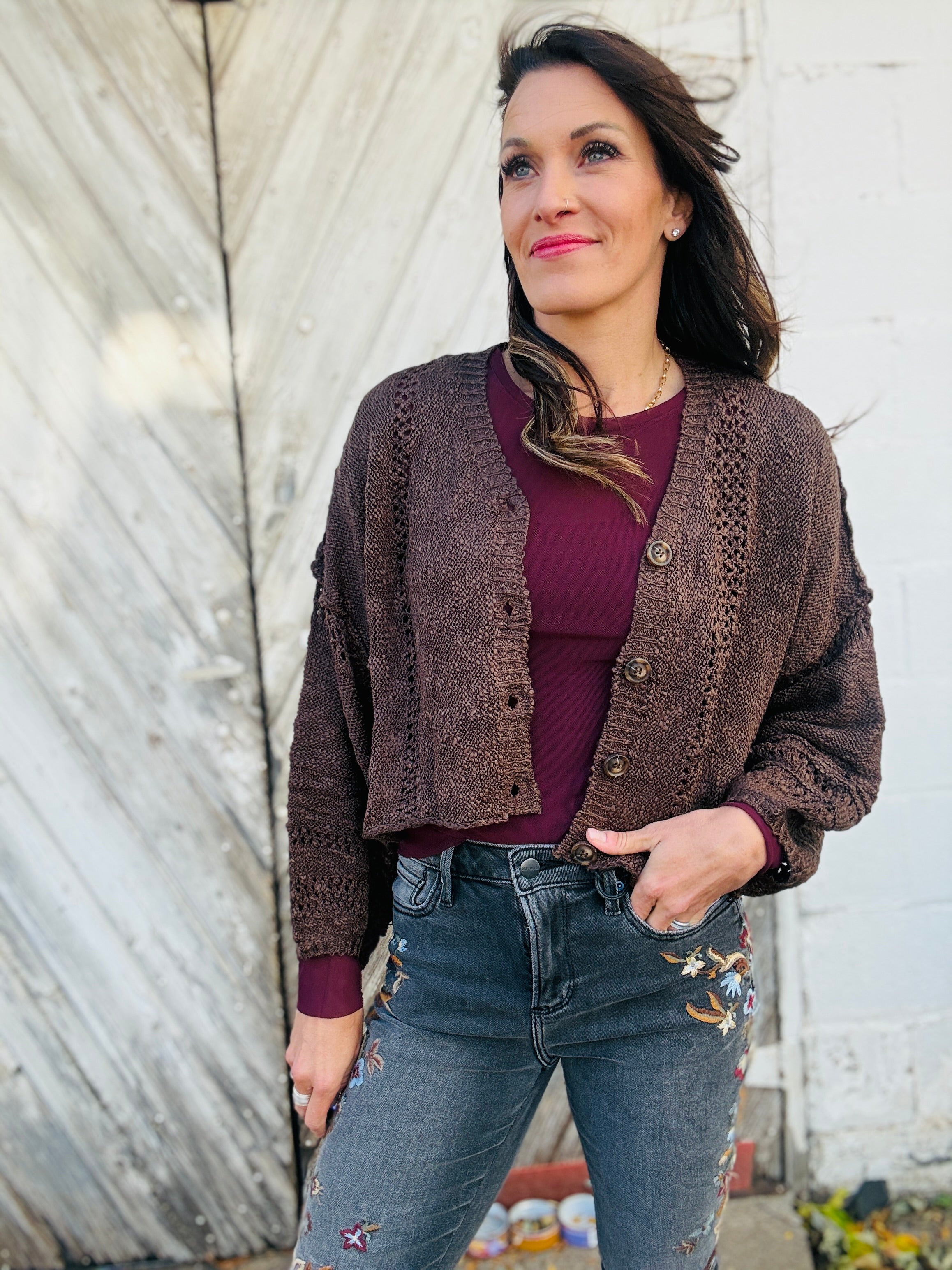 Nicole Knit V-neck Cardigan