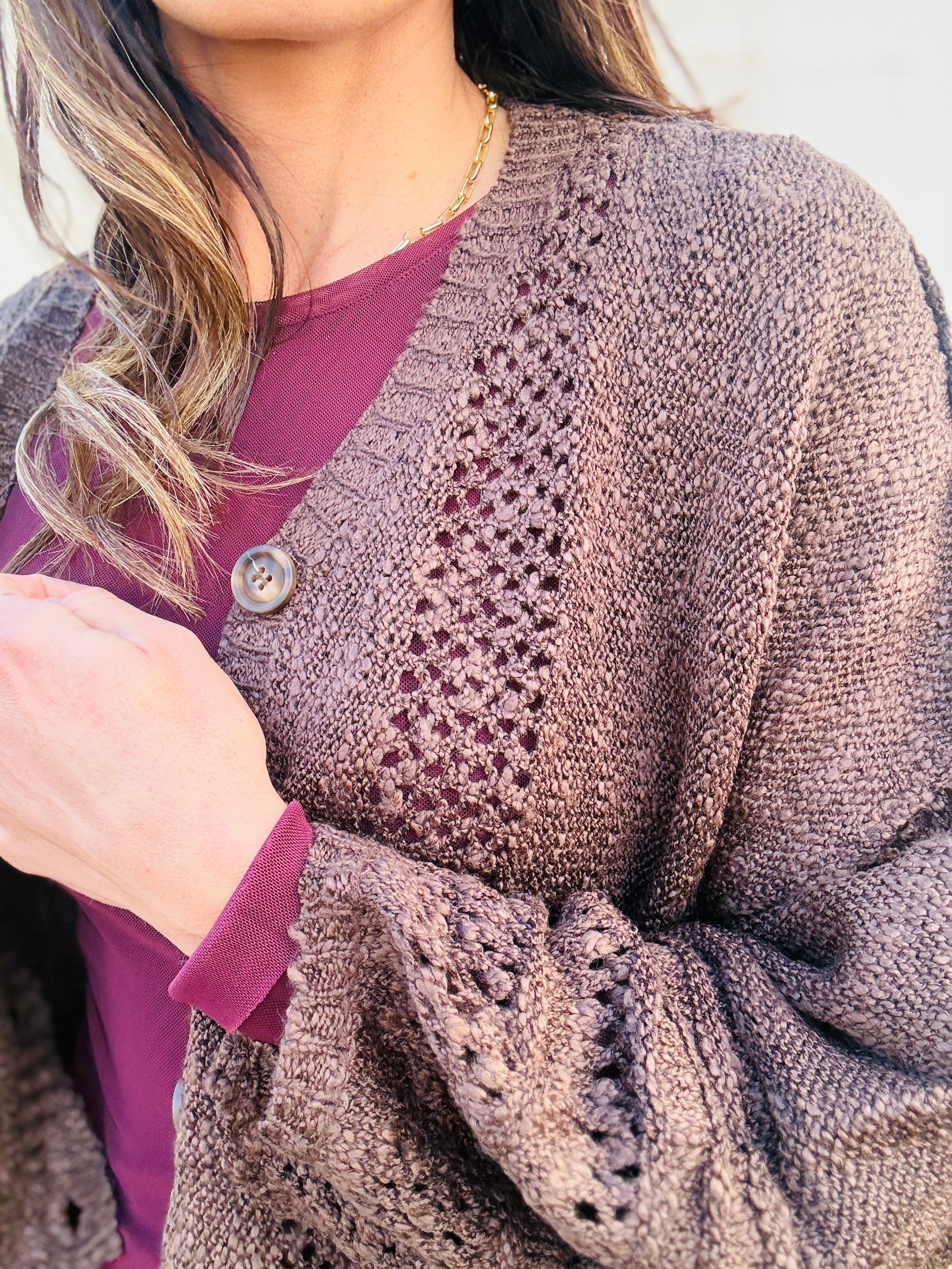 Nicole Knit V-neck Cardigan