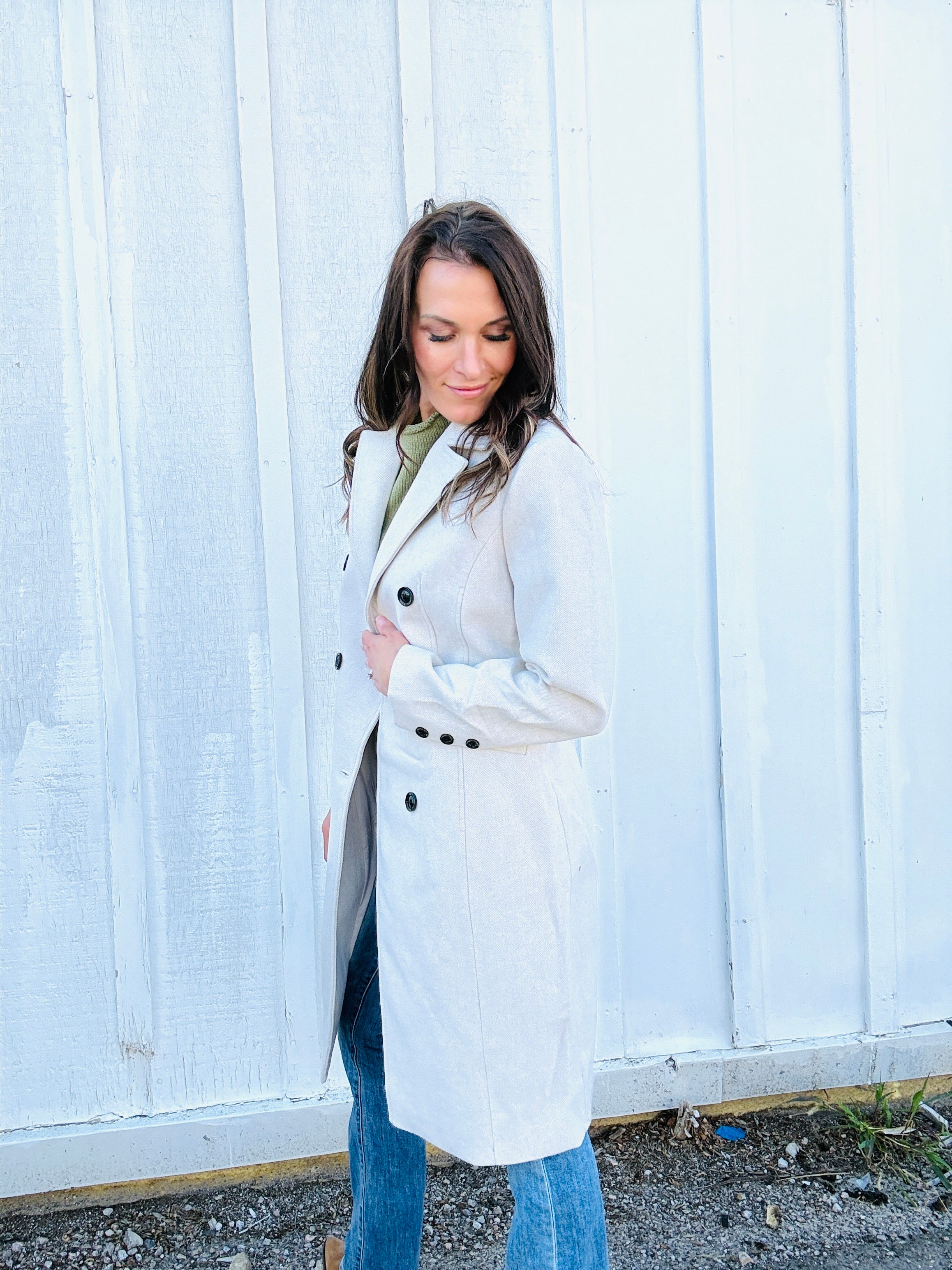 Brooklyn Oversized Twill Coat
