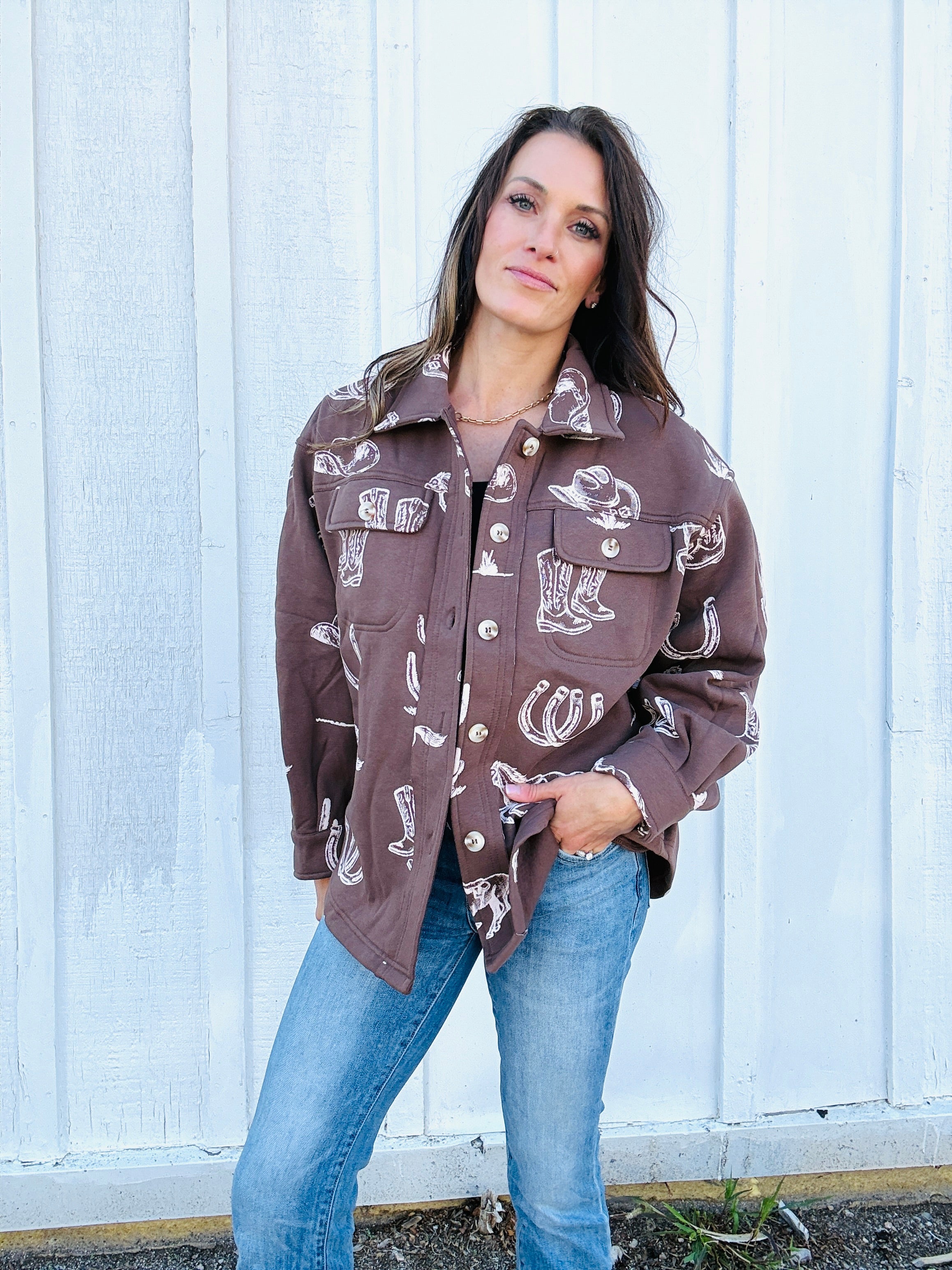 Cody Western Print Shacket