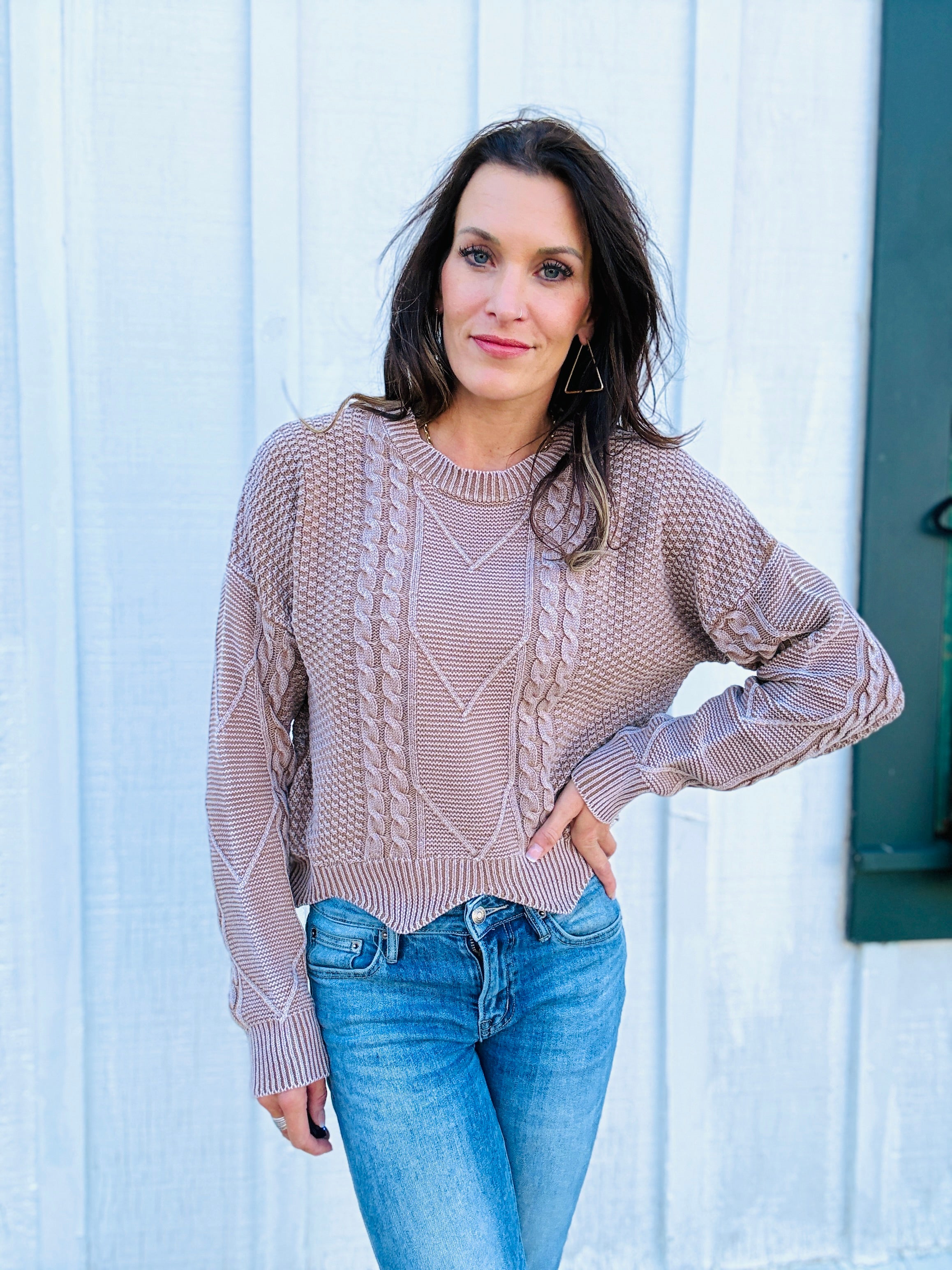 Verity Textured Knit Sweater