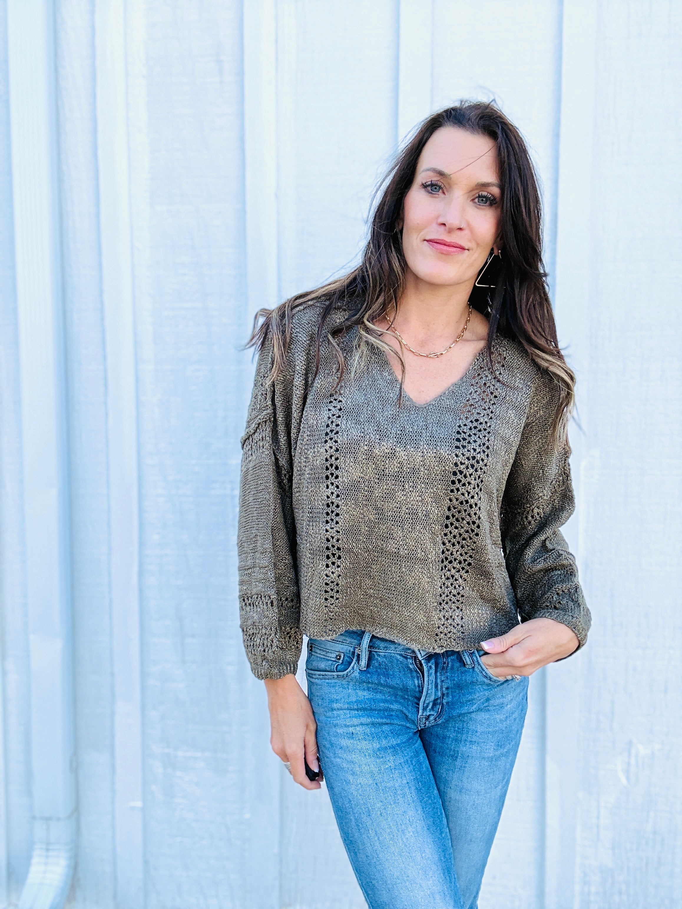 V Neck Summer Sweater