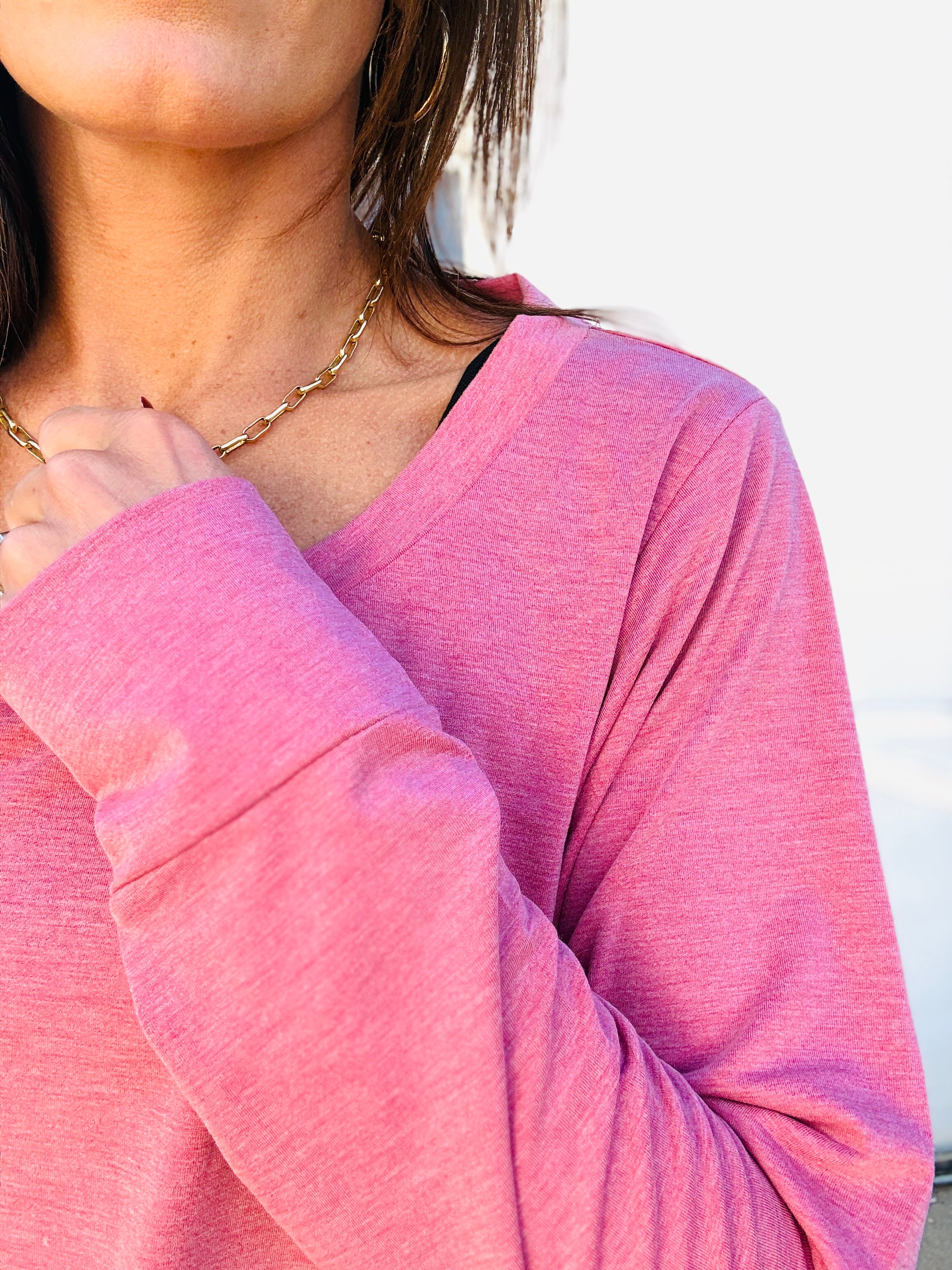 Dylan City Scoop Neck LS