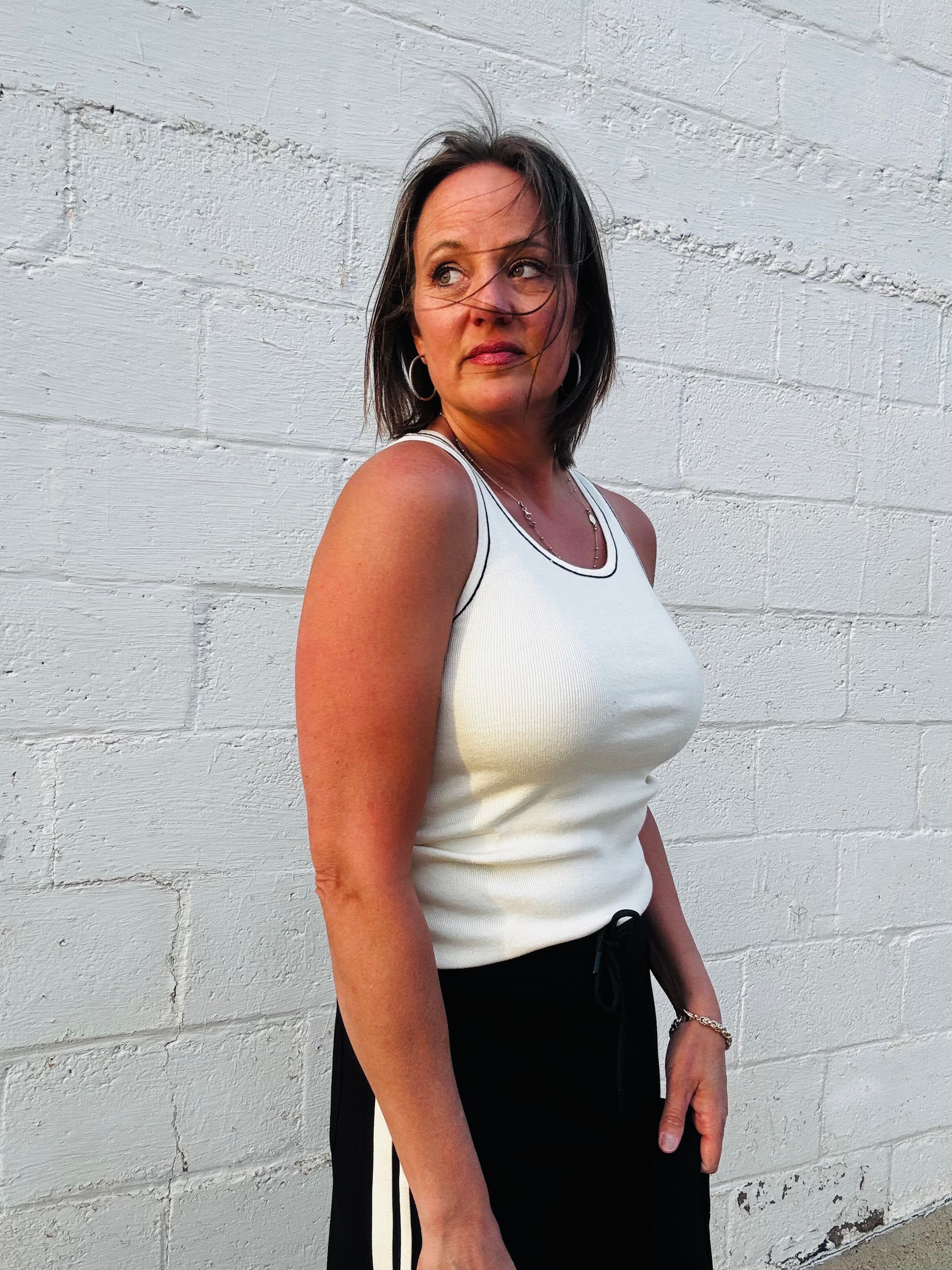 Elan Scottie Contrast Tank