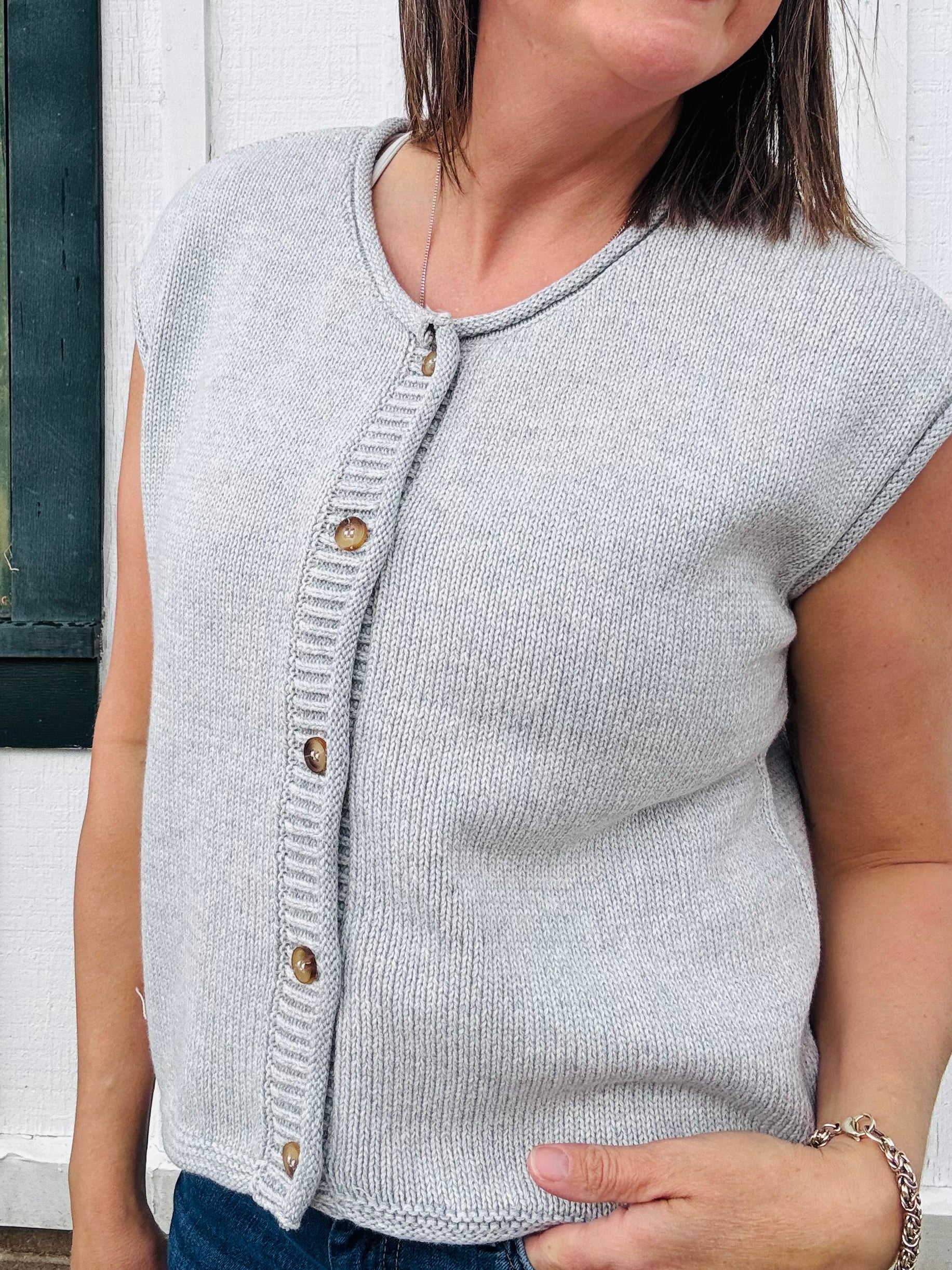 Raw Edge Knit Cardigan