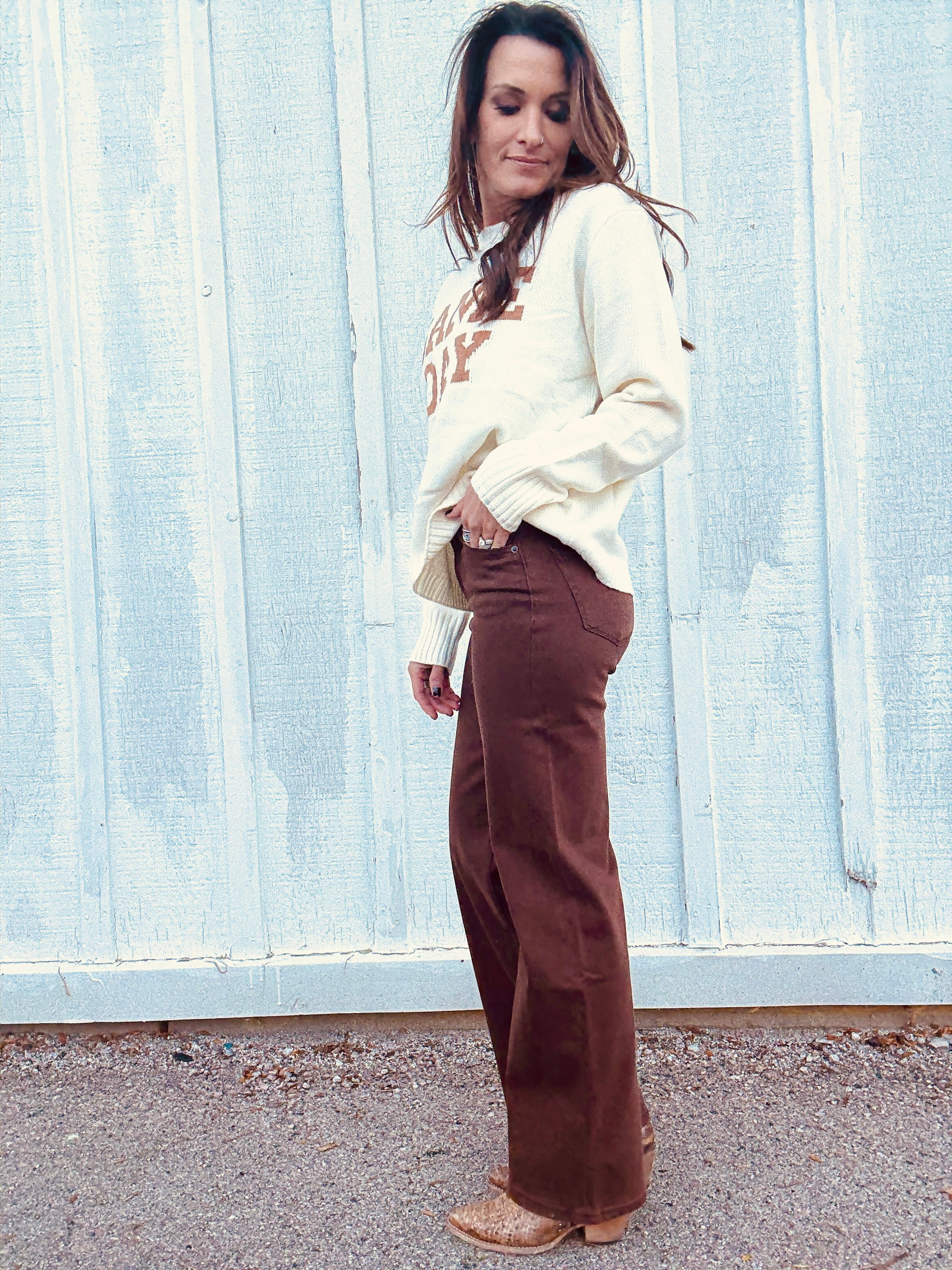 MICA HR Vintage Brown Wide Leg