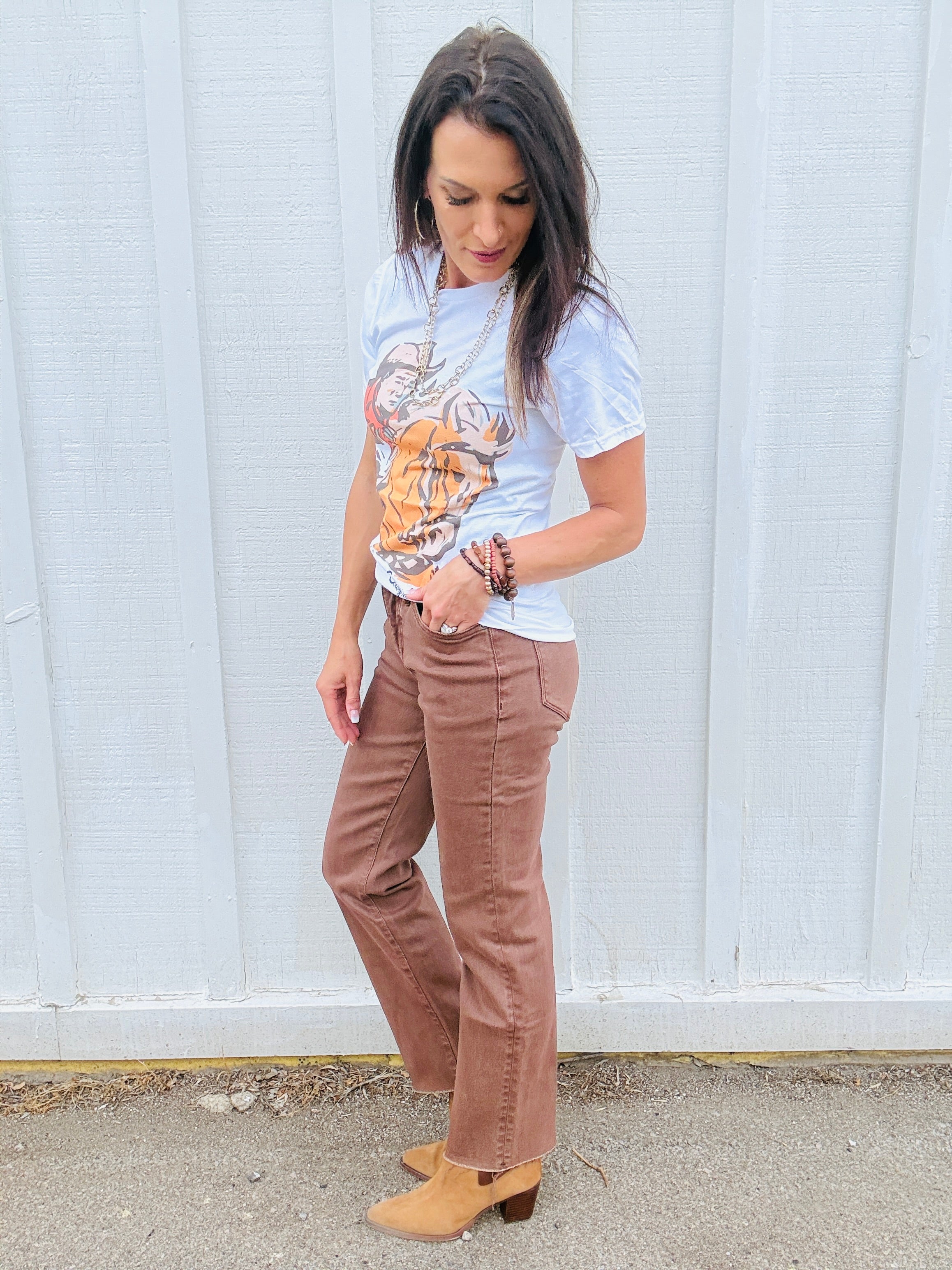 MICA HR Ankle Straight in Tobacco