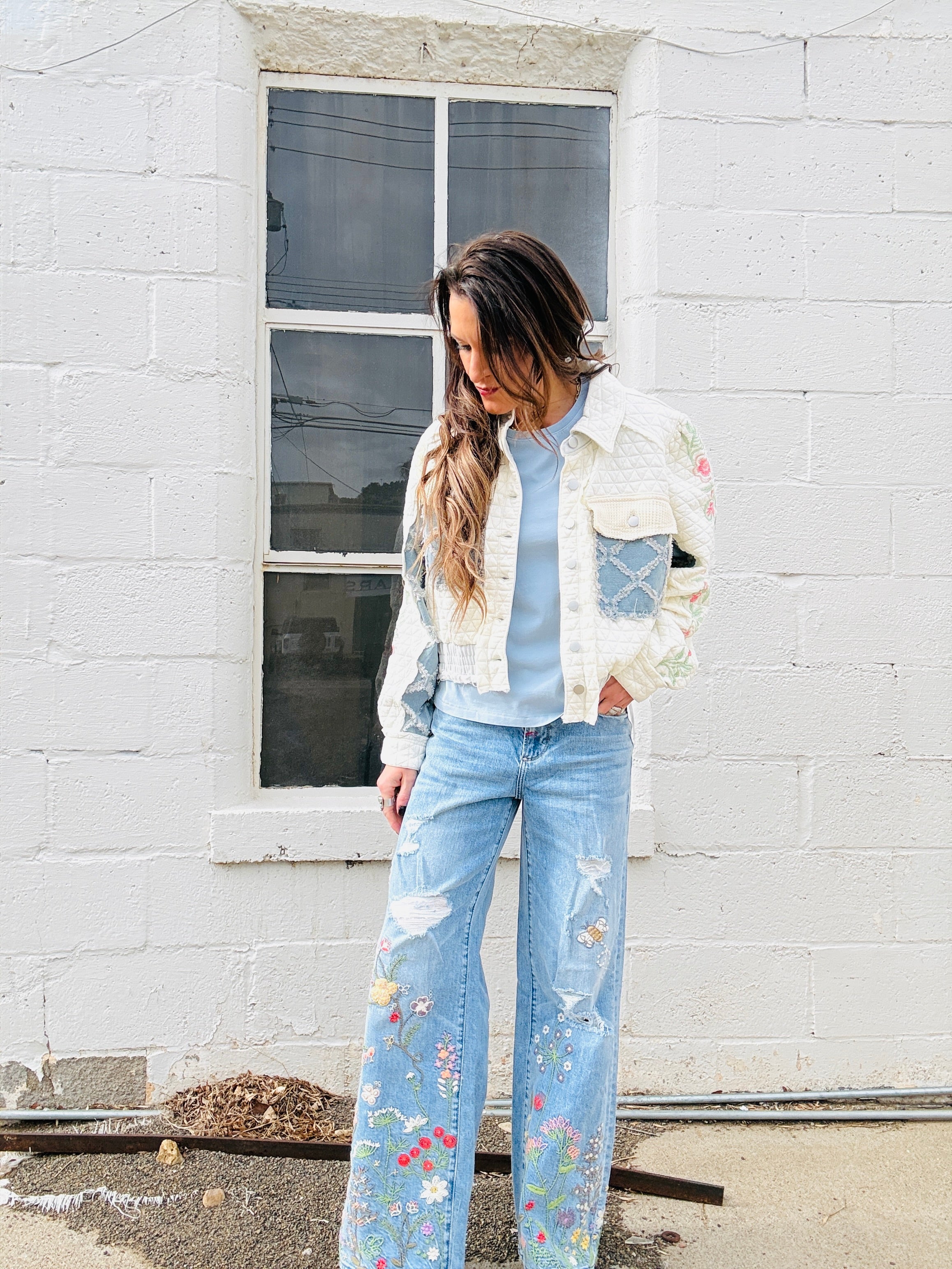 Vintage Washed Quilted Jacket