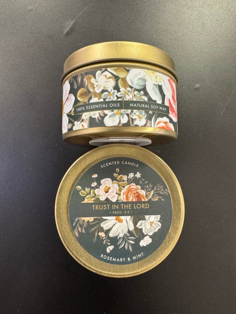 Faith Tin Candle