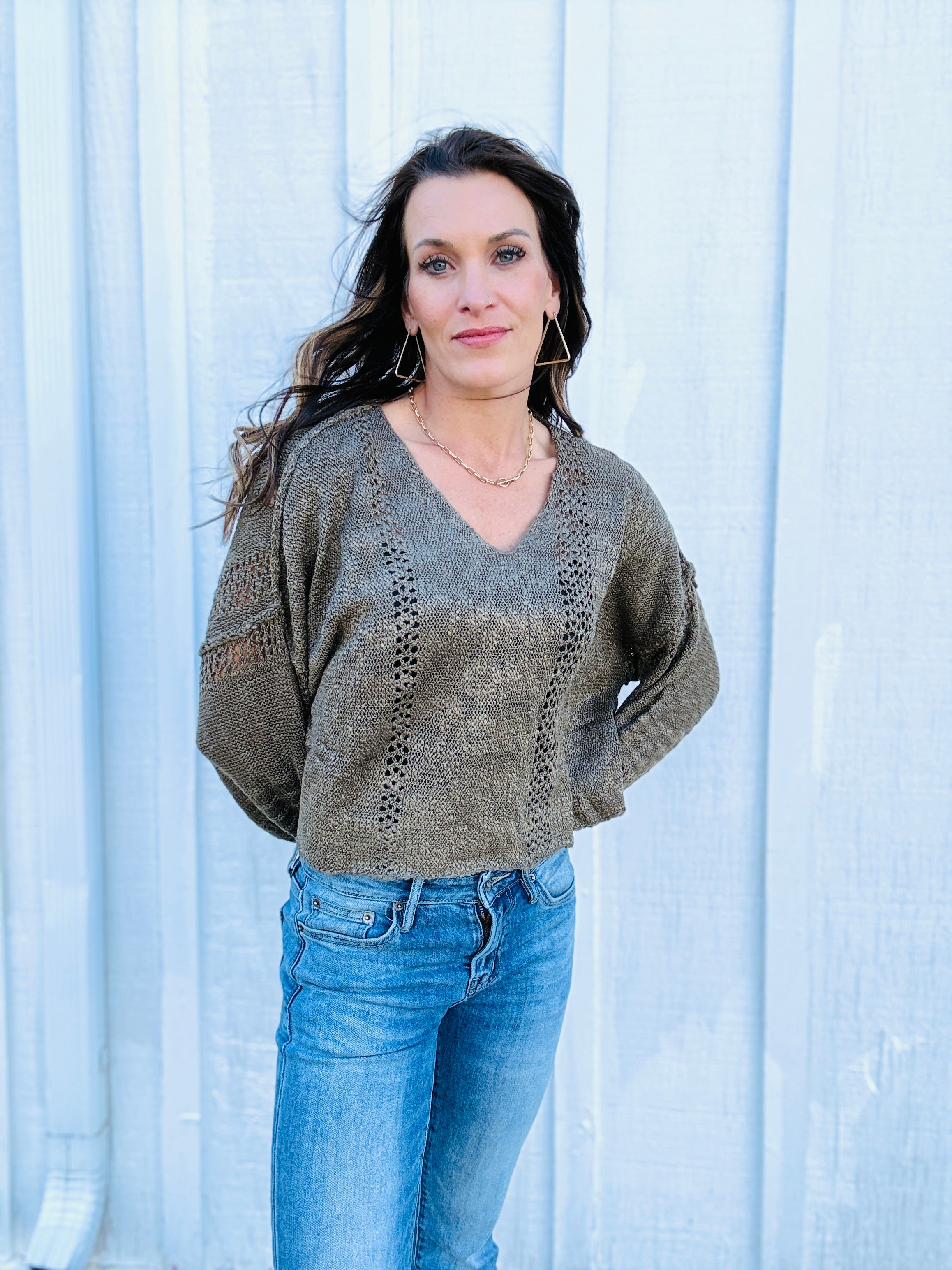 V Neck Summer Sweater