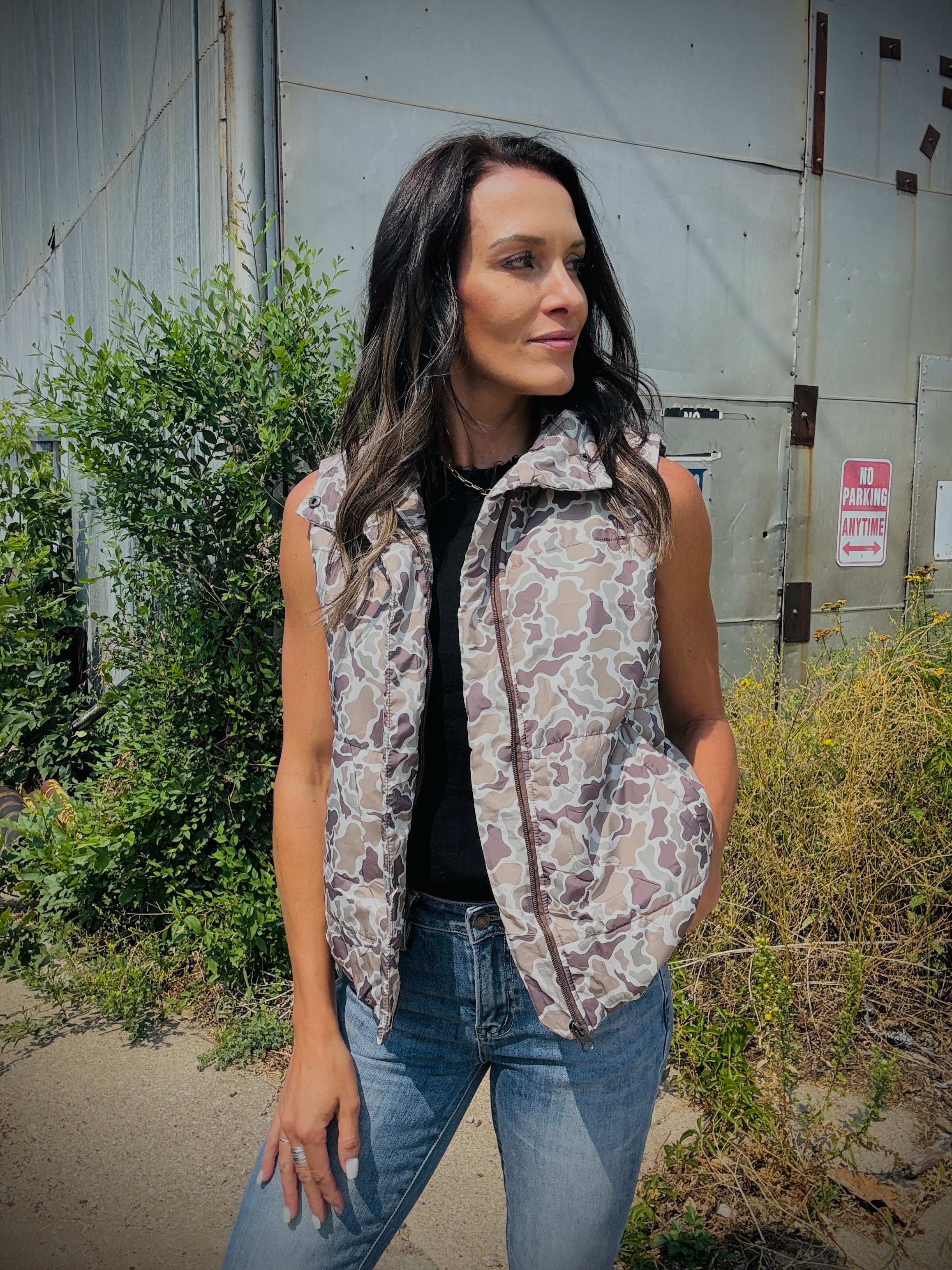 BIRDIE Camo Puffer Vest