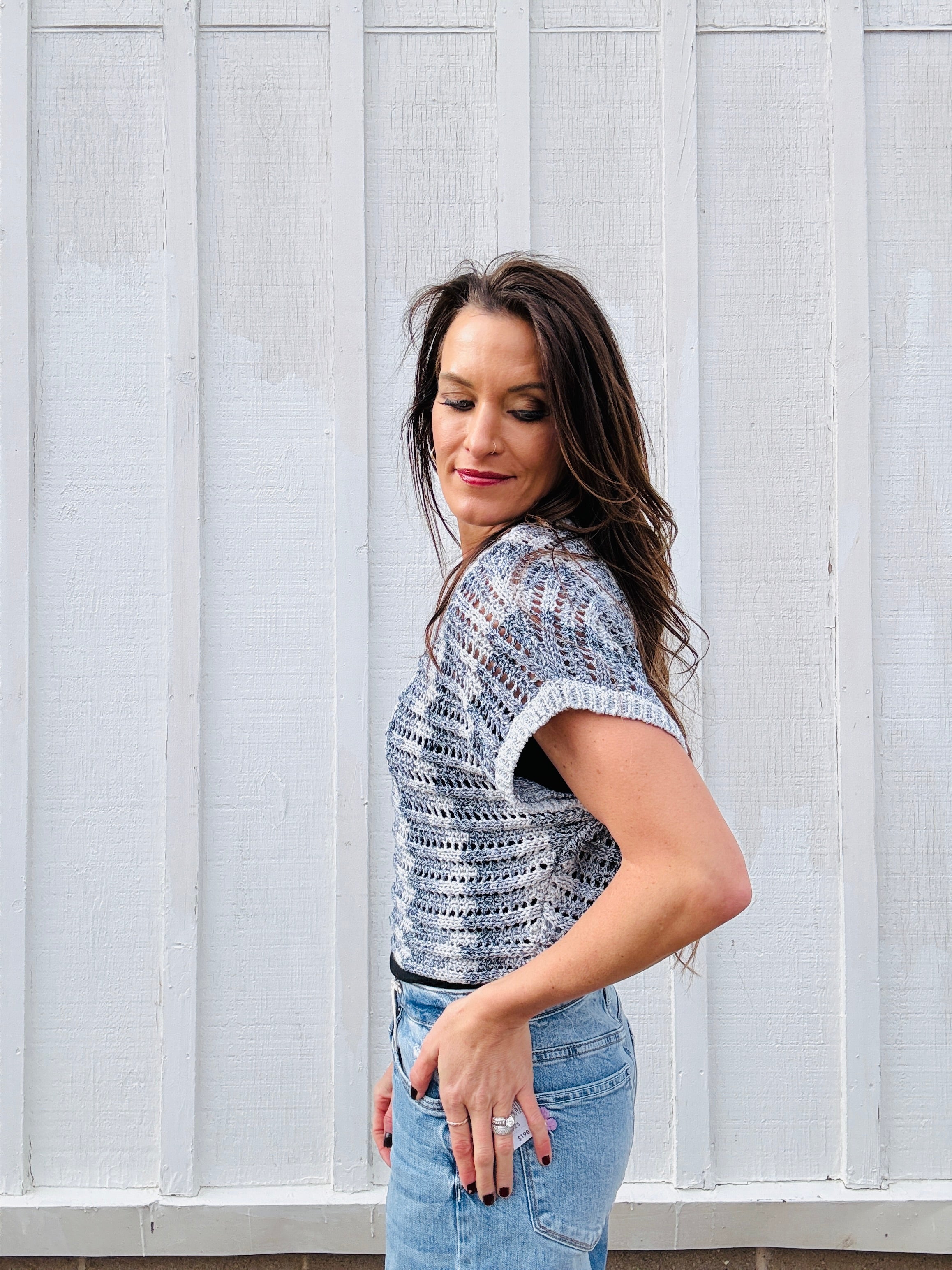 Z Supply Ballast Crochet Sweater