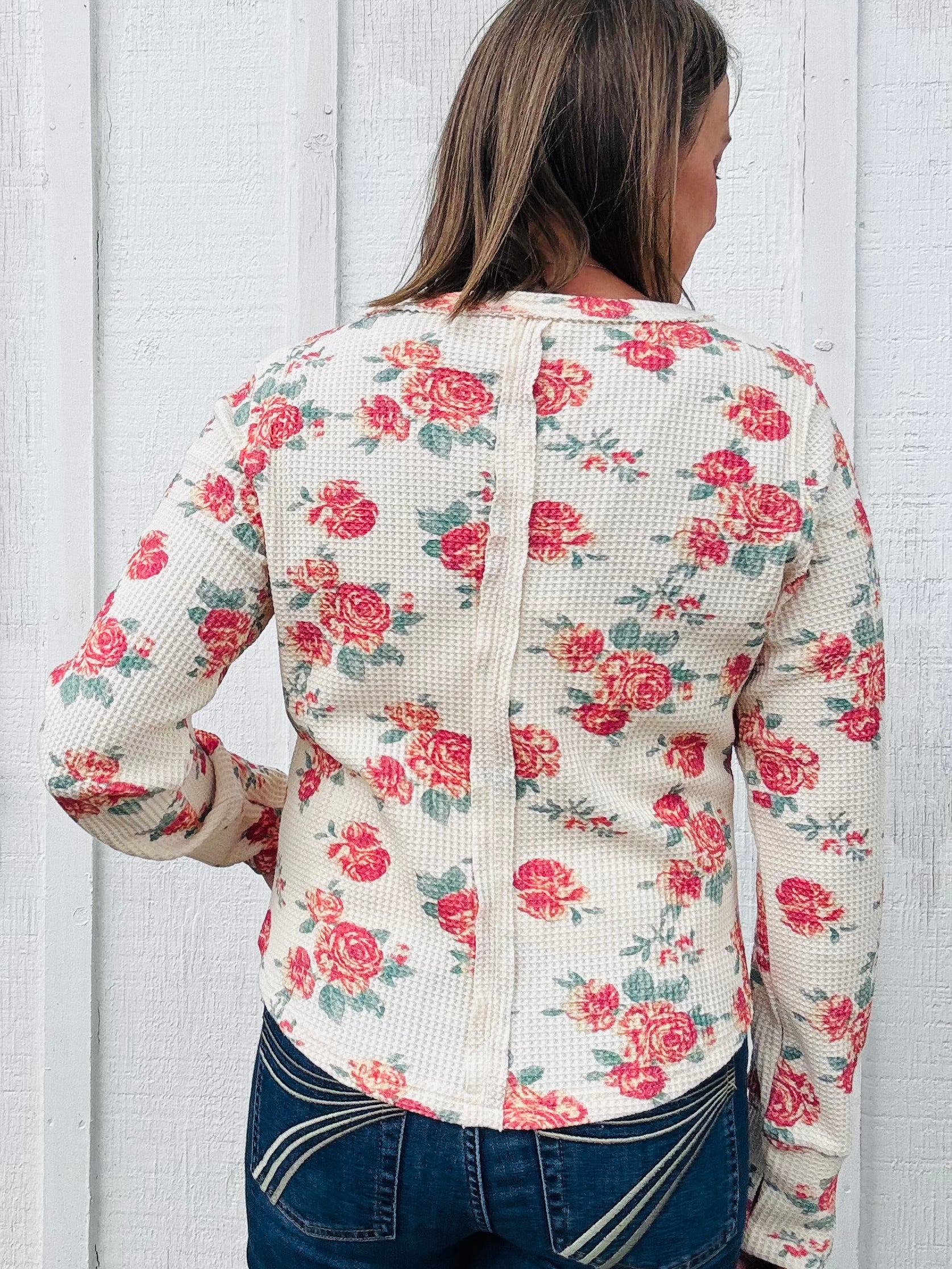 Annie Floral Thermal Top