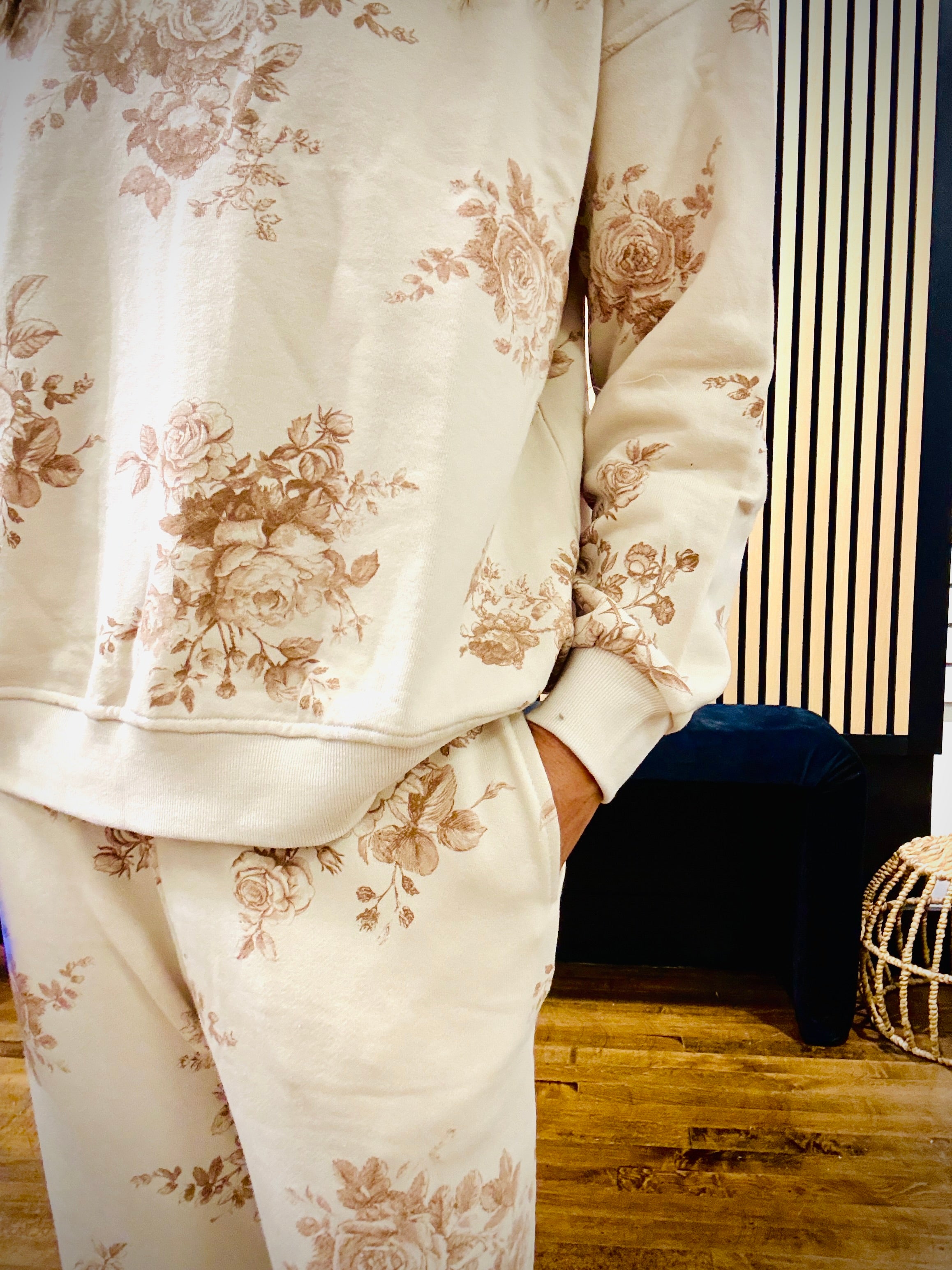 Floral Toile Lounge Pants
