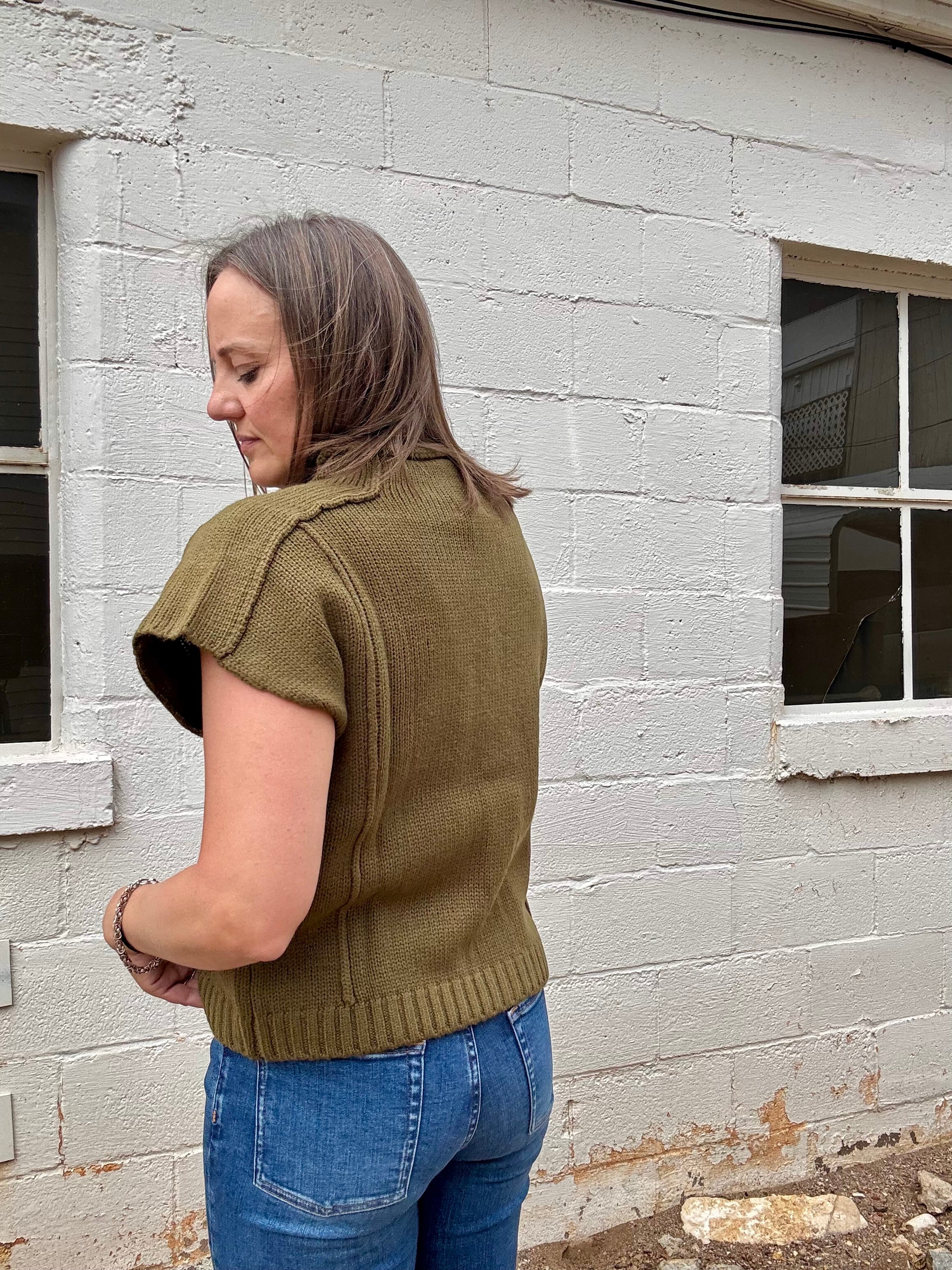 ELAN Laurel Ribbed Knit Top