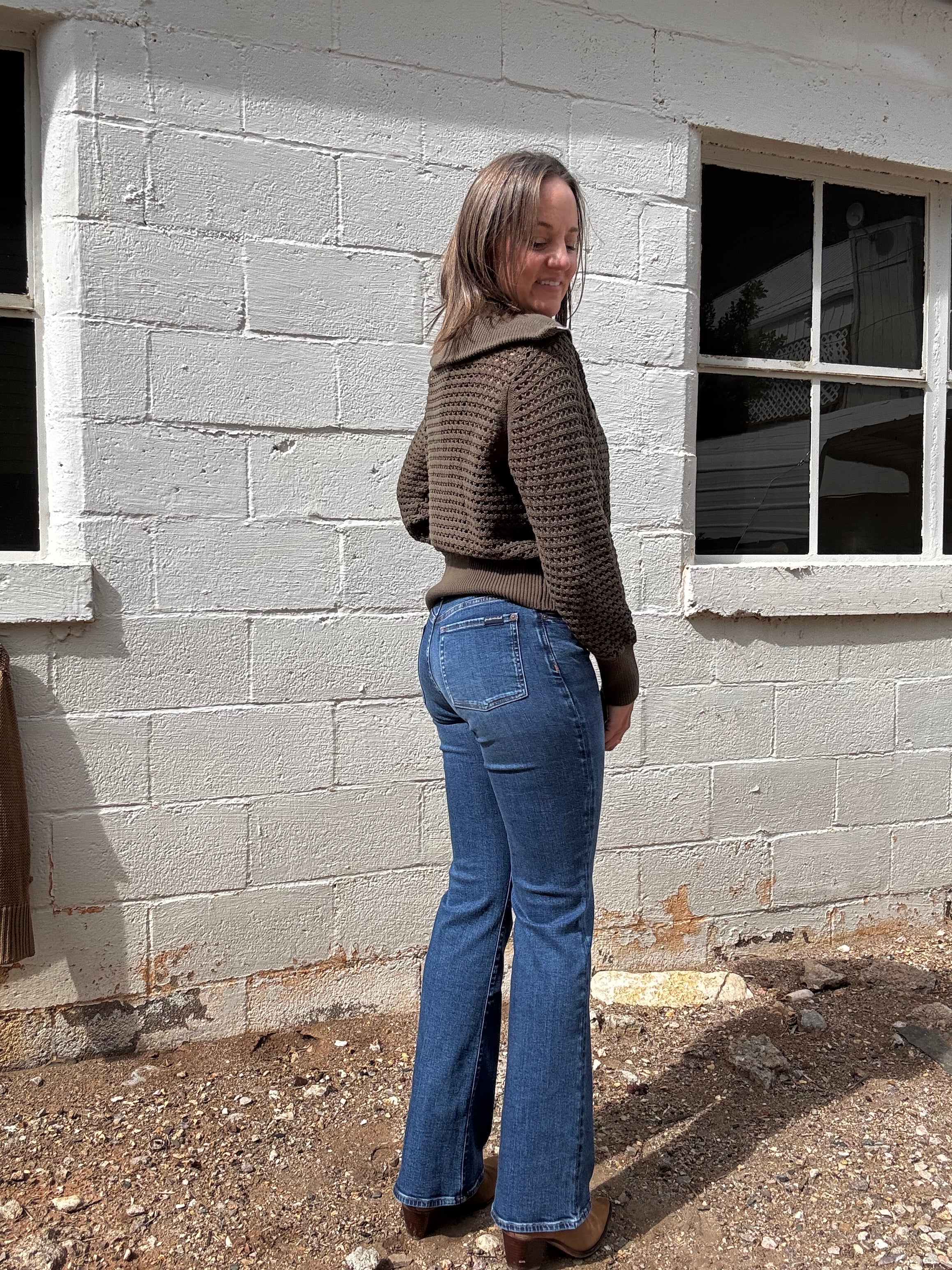 ELAN Maise Zip Knit