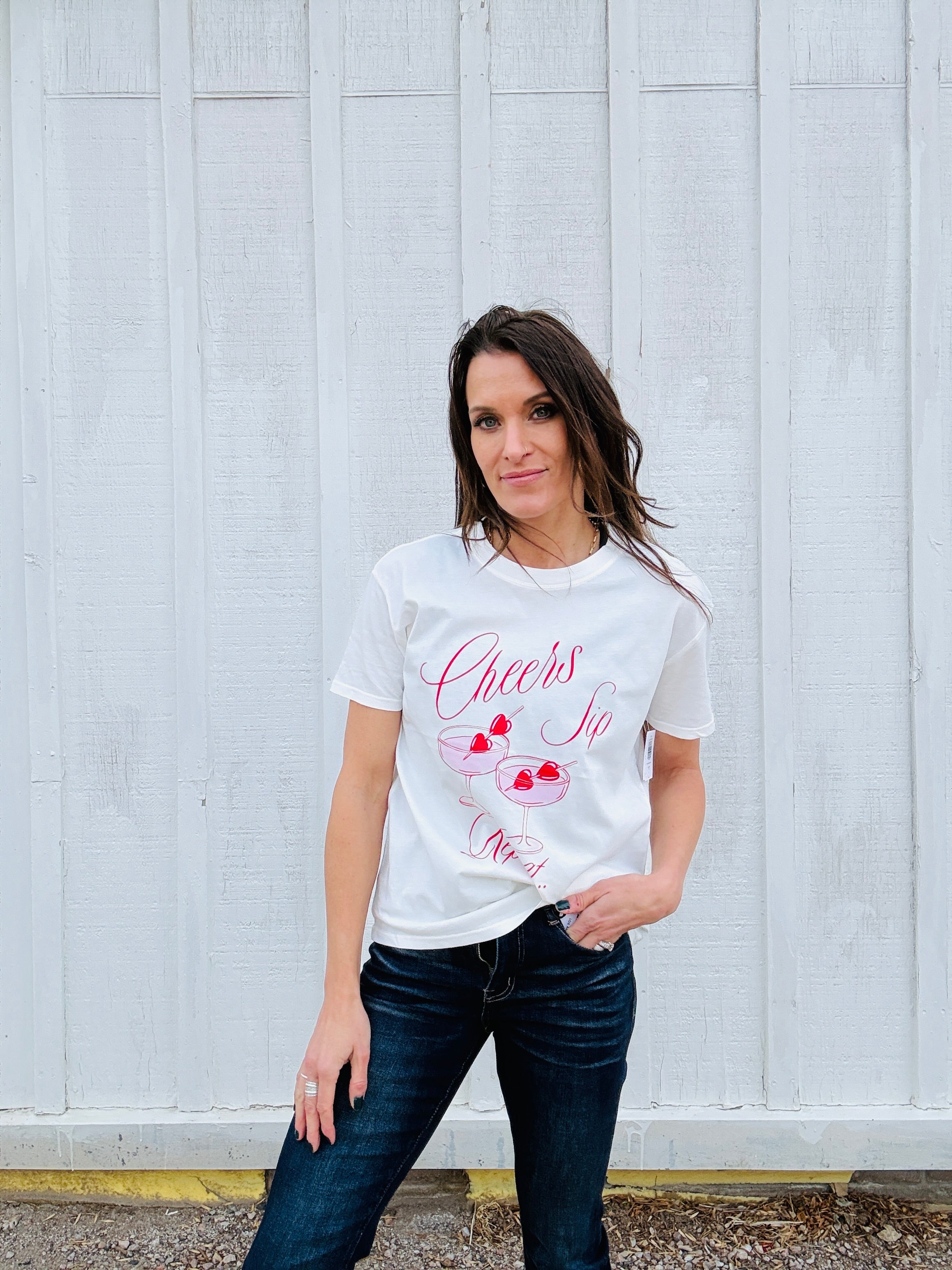 Z Supply Cheers Boyfriend Tee