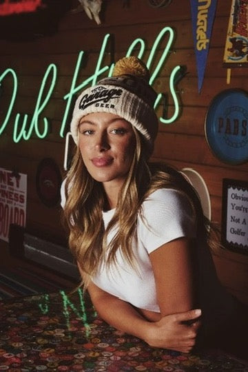 American Needle Garage Beer Pom Beanie
