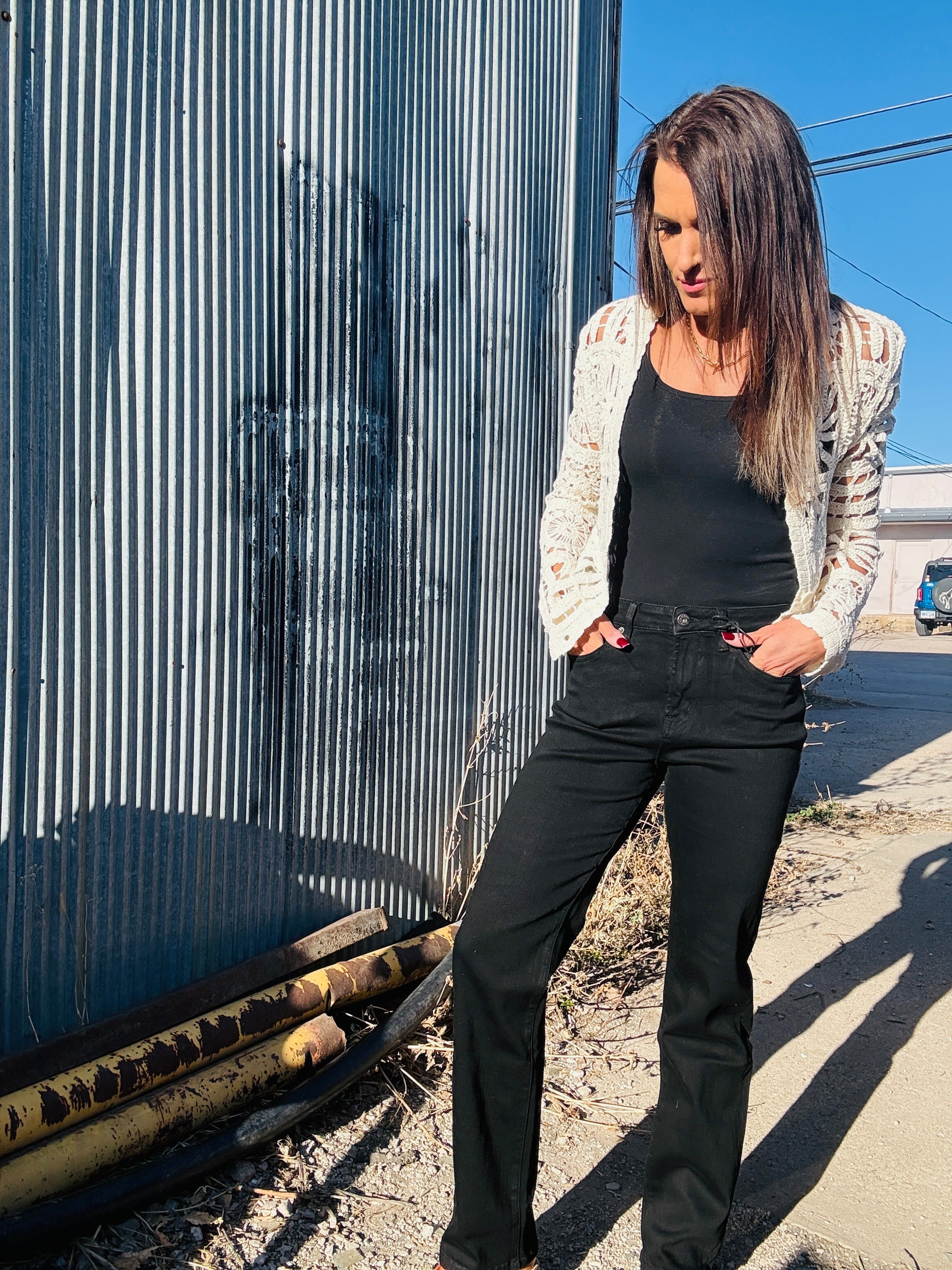 MICA HR Straight Smoky Black