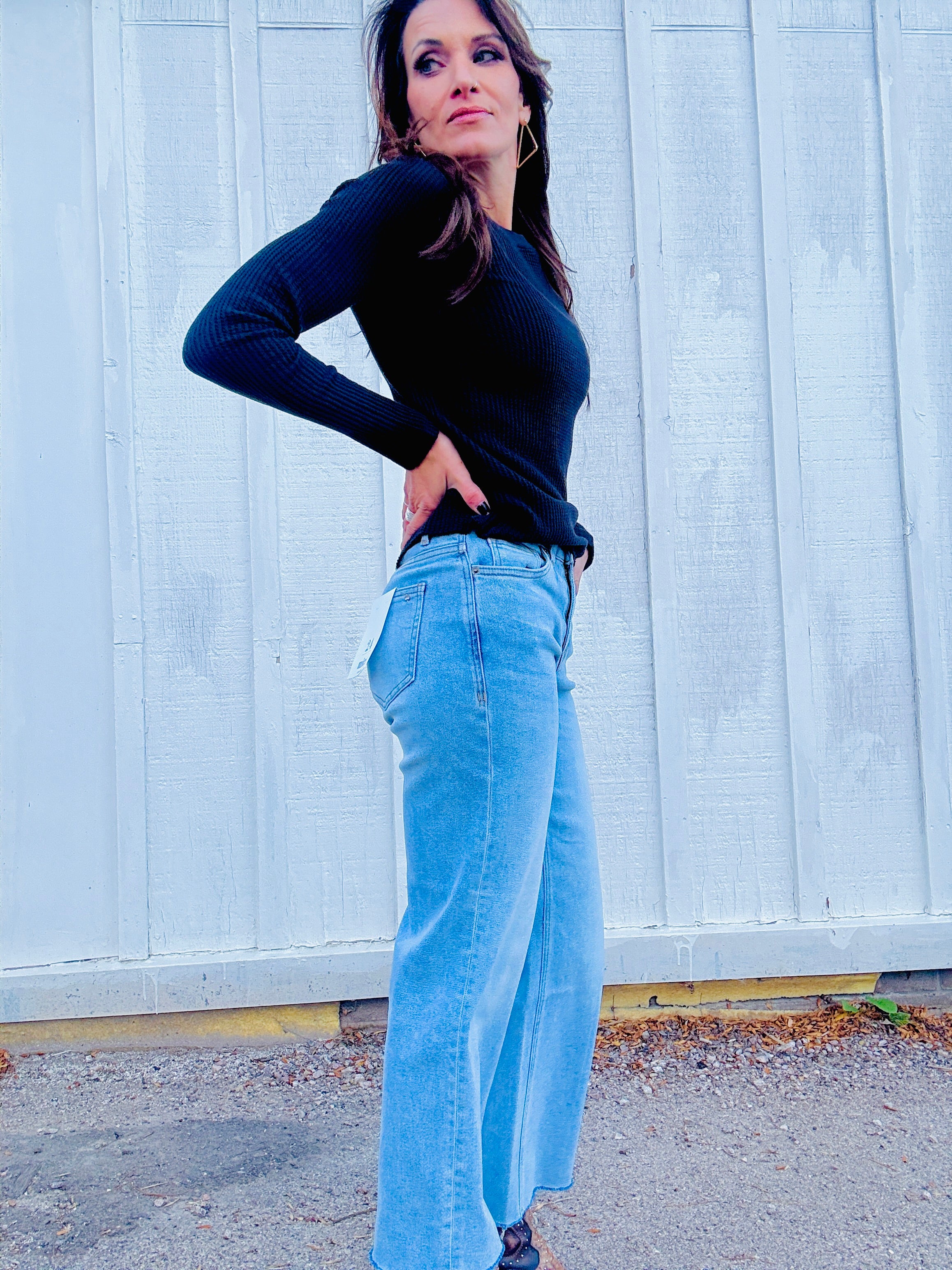 MICA HR Koi Cropped Wide Leg