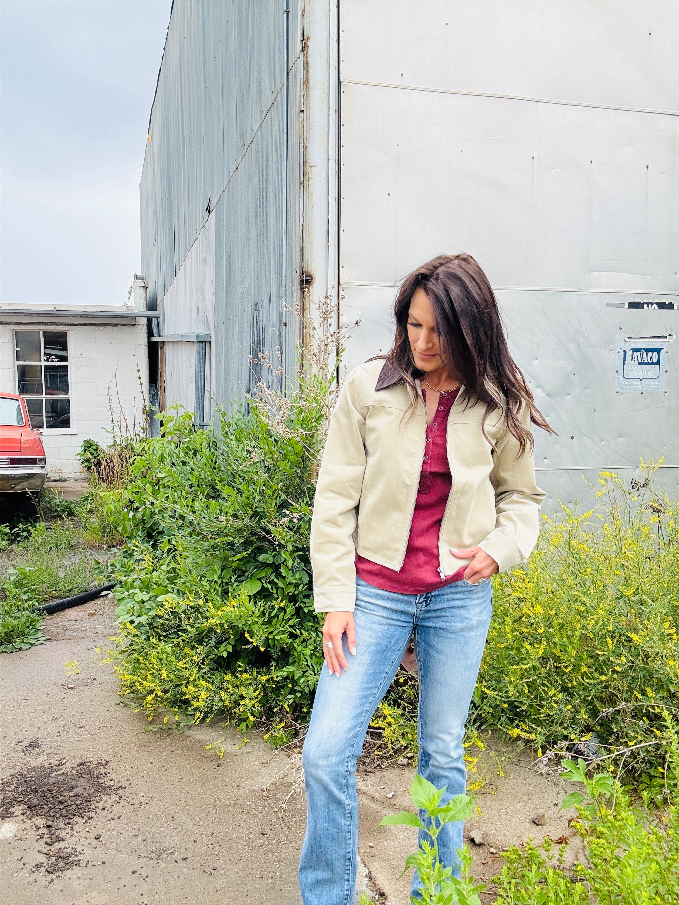 Corduroy Collar Barn Jacket