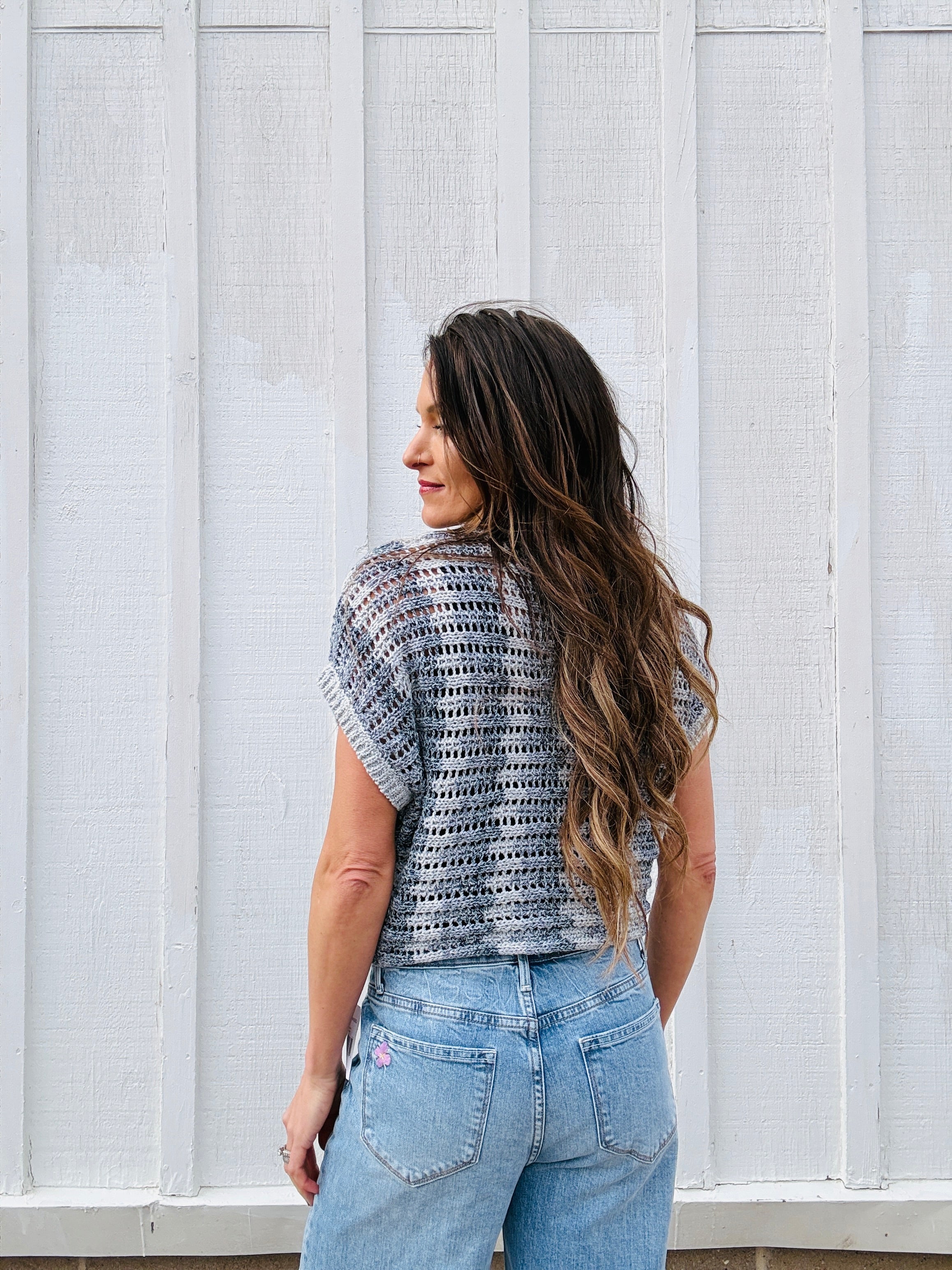 Z Supply Ballast Crochet Sweater